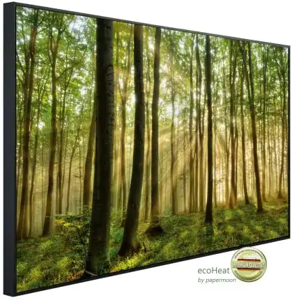 papermoon Infrarotheizkörper EcoHeat 60X100 cm 600 Watt, Wald Morgensonne