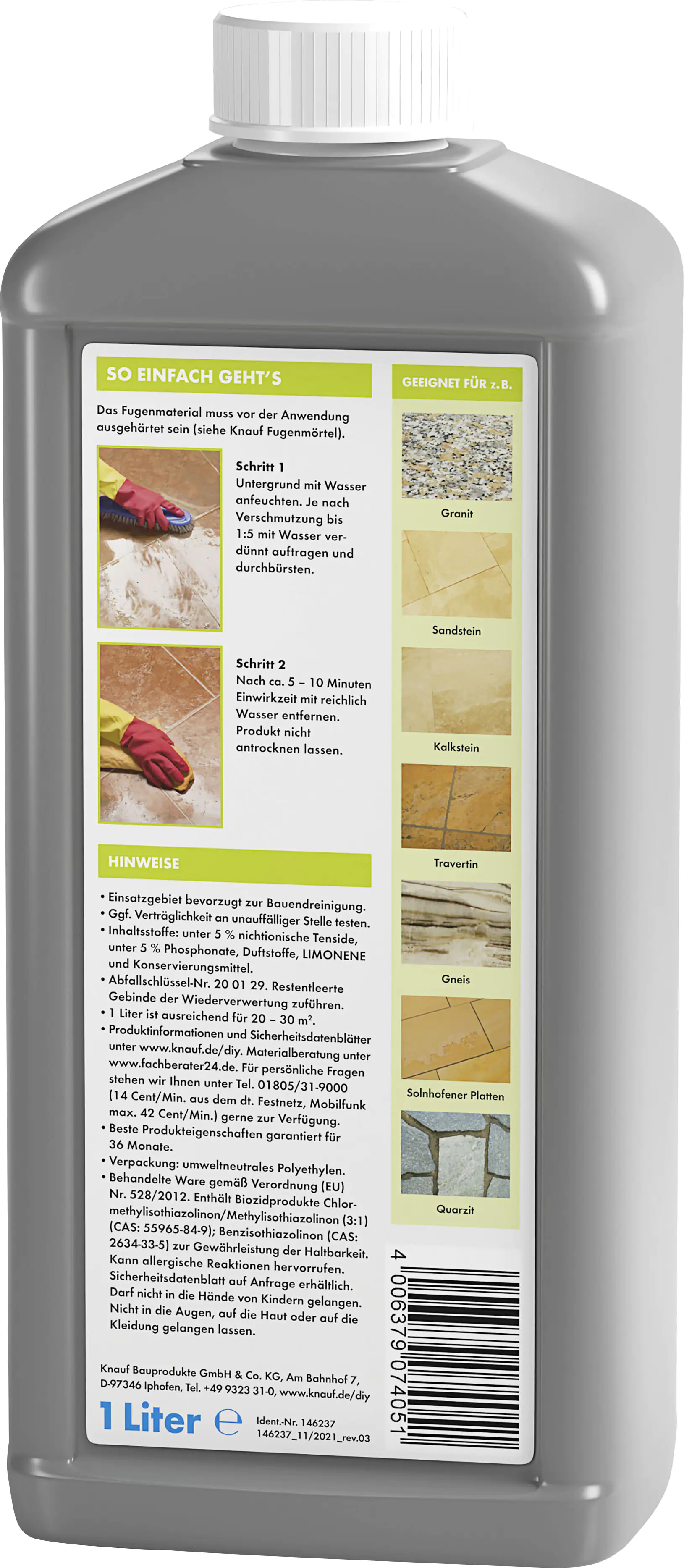 Knauf Marmor- & Granit-Zementschleier-Entferner 1 L