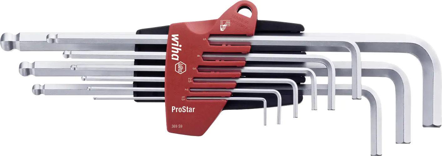 Wiha Sechskantschlüssel-Set 9-teilig Kugelkopf