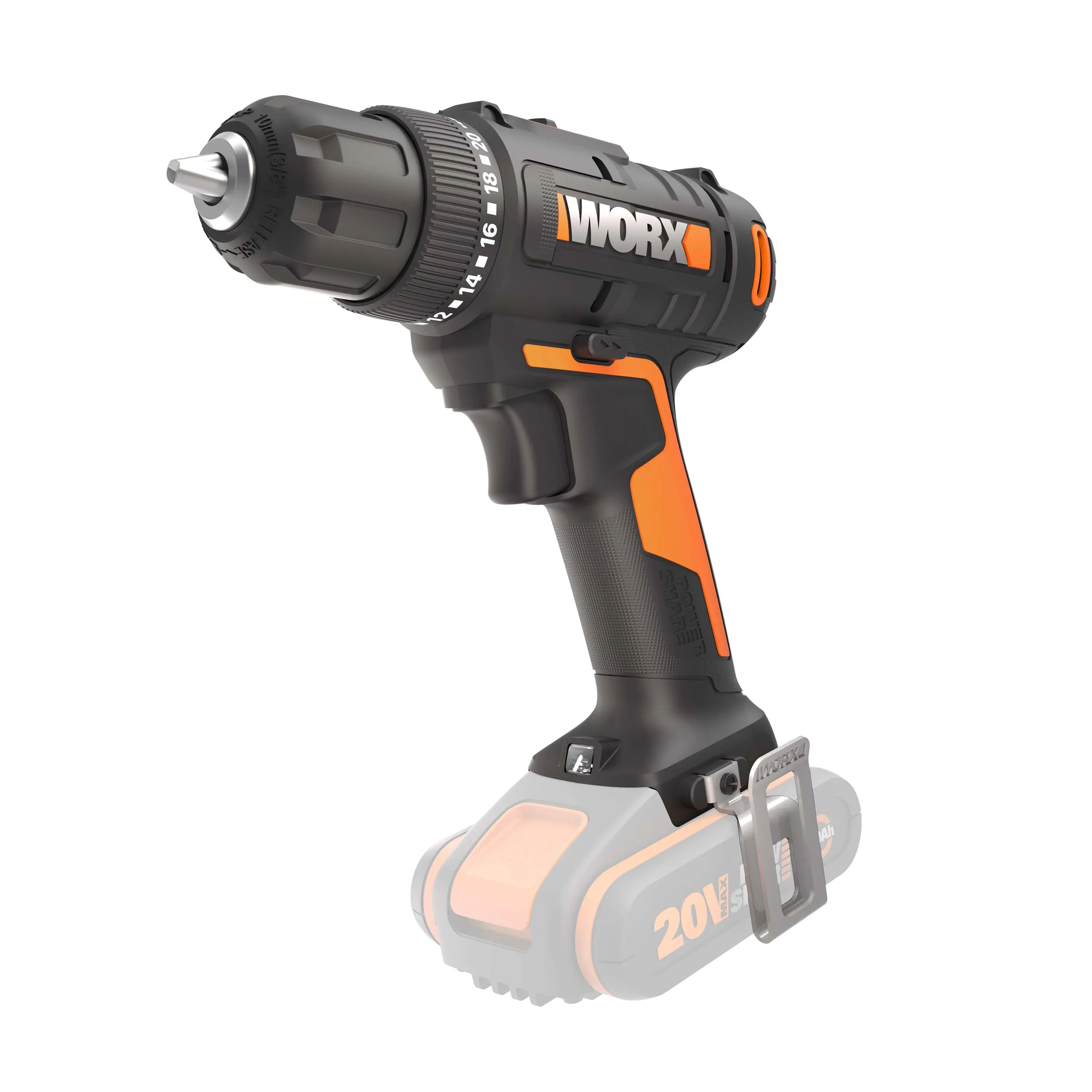 Worx Akku-Bohrschrauber WX100.9 20 V Solo Worx Akku-Bohrschrauber WX100.9 20 V Solo