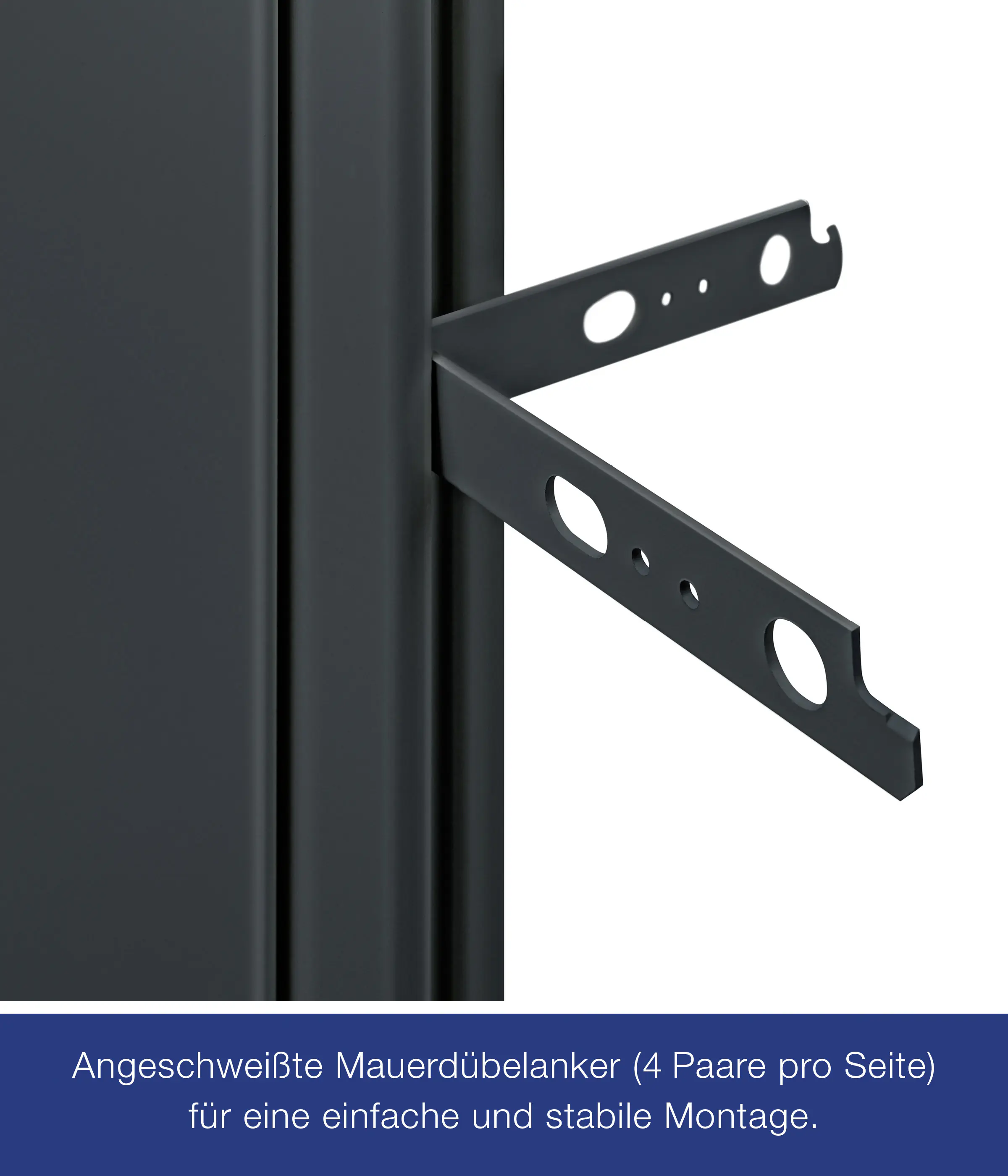 Hörmann Feuerschutztür anthrazitgrau T-30 87,5 x 200 cm Links/Rechts