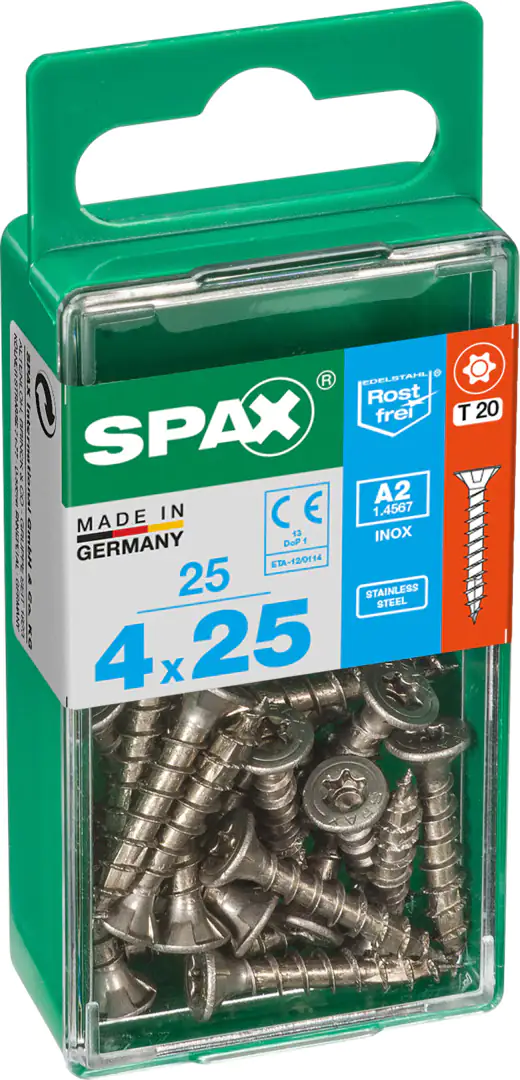 Spax Universalschrauben 4.0 x 25 mm TX 20 - 25 Stk.