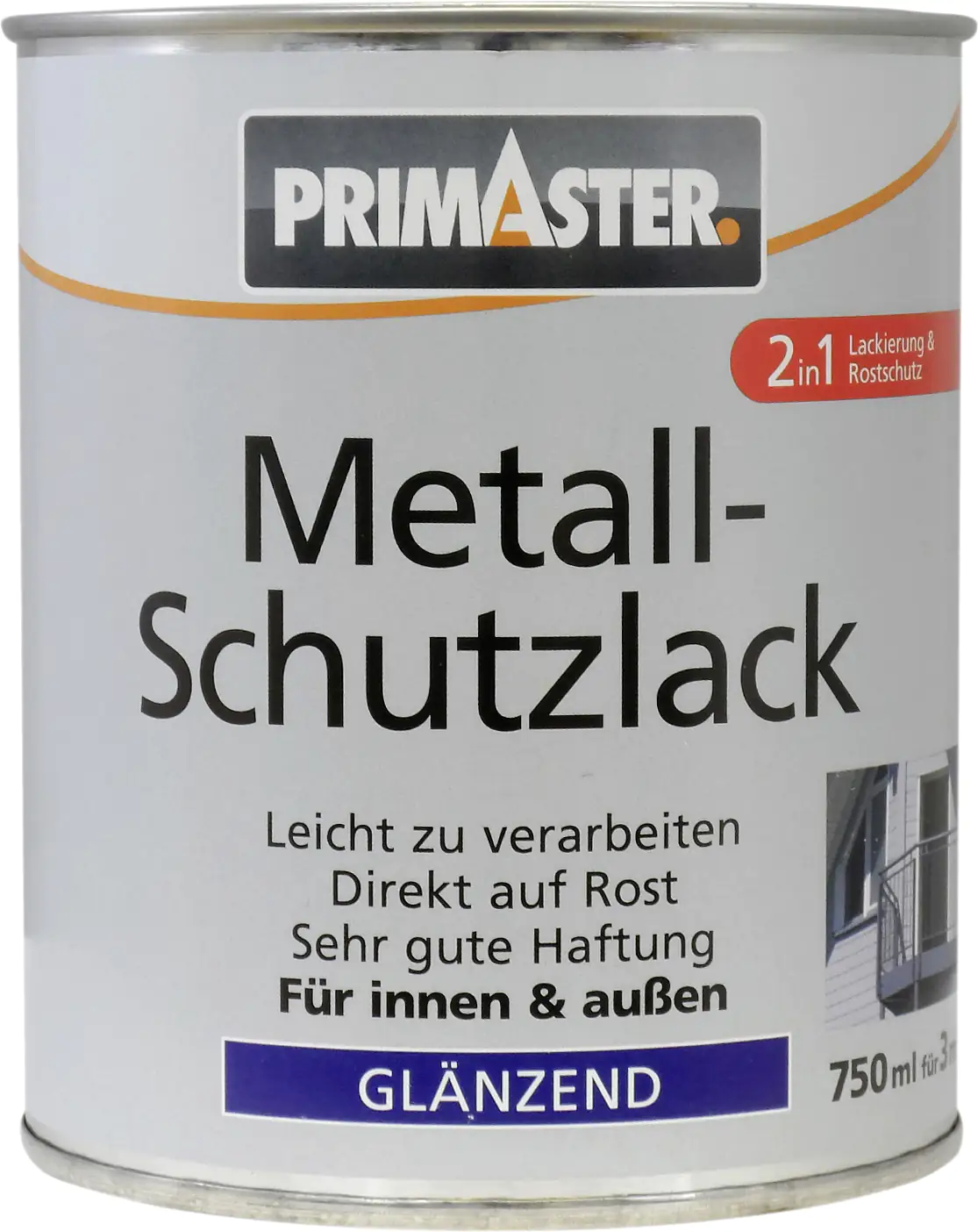 Primaster Metall-Schutzlack RAL 3000 750 ml feuerrot hochglänzend Primaster Metall-Schutzlack RAL 3000 750 ml feuerrot hochglänzend