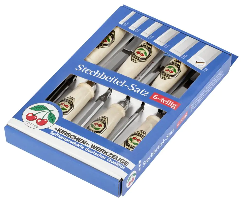 Kirschen Stechbeitel-Satz 6-teilig Kirschen Stechbeitel-Satz 6-teilig