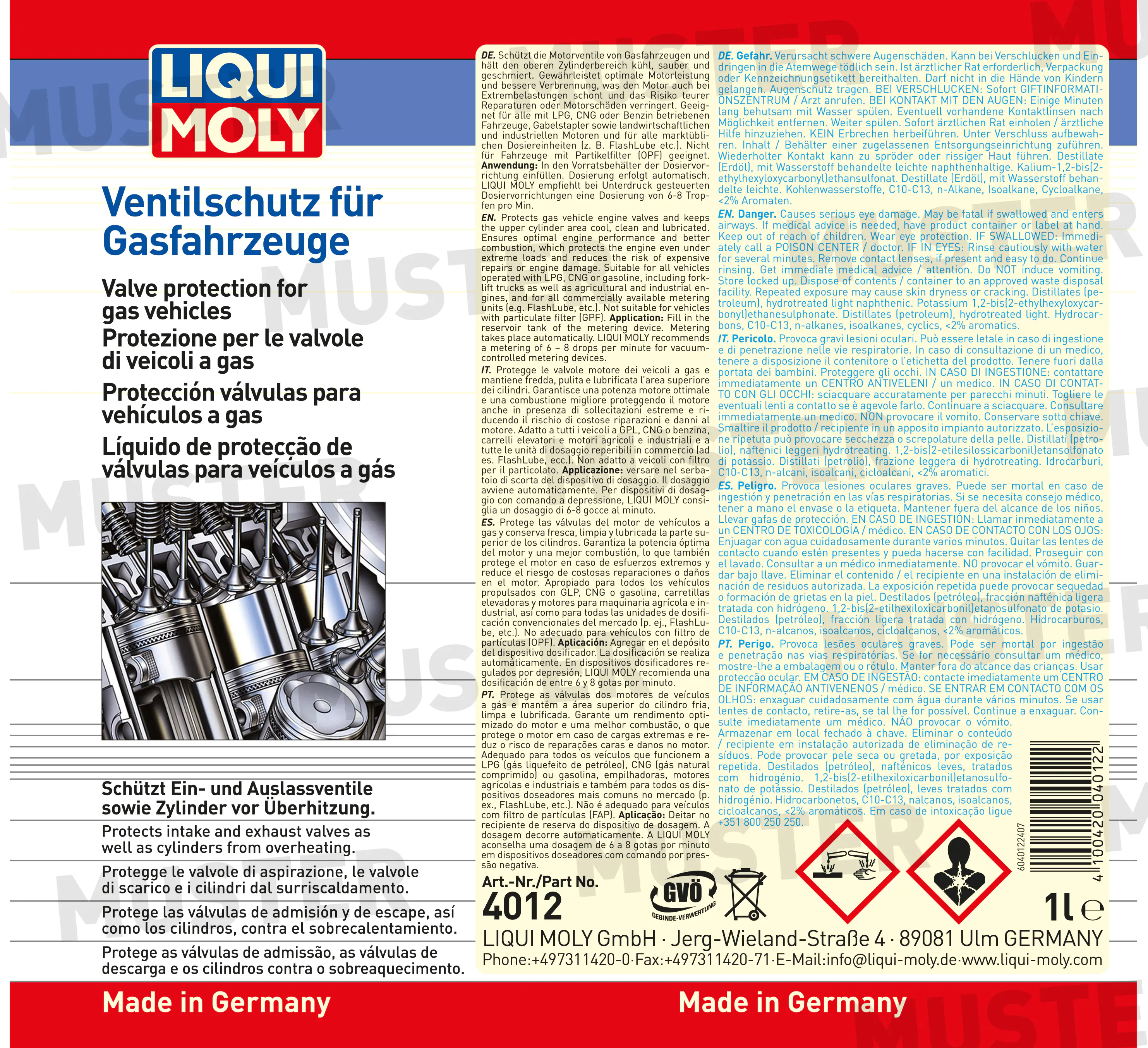 Liqui Moly Ventilschutz für Gasfahrzeuge 1 L