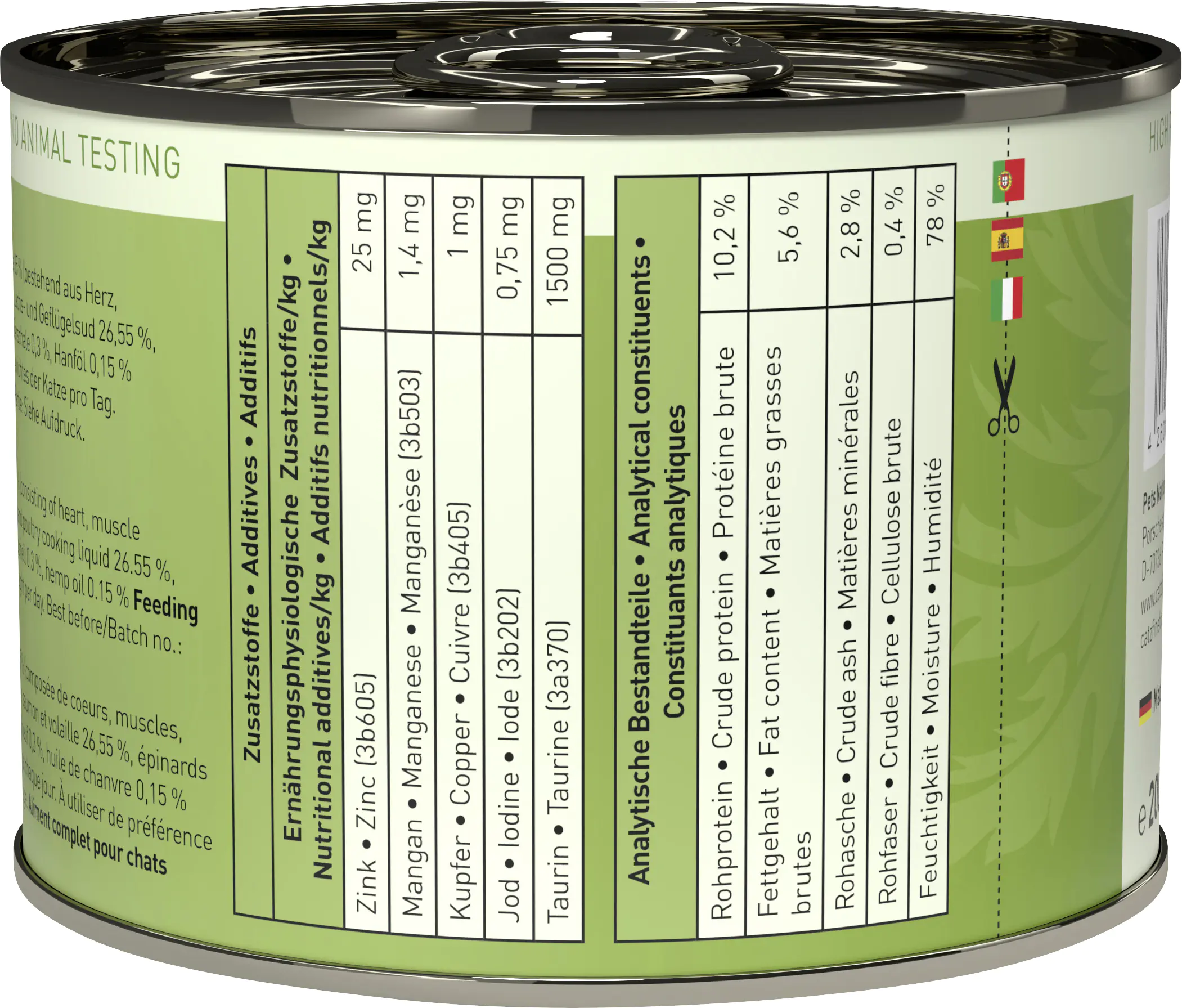 Catz Finefood Katzenfutter Classic No. 5 Lachs & Geflügel 200 g