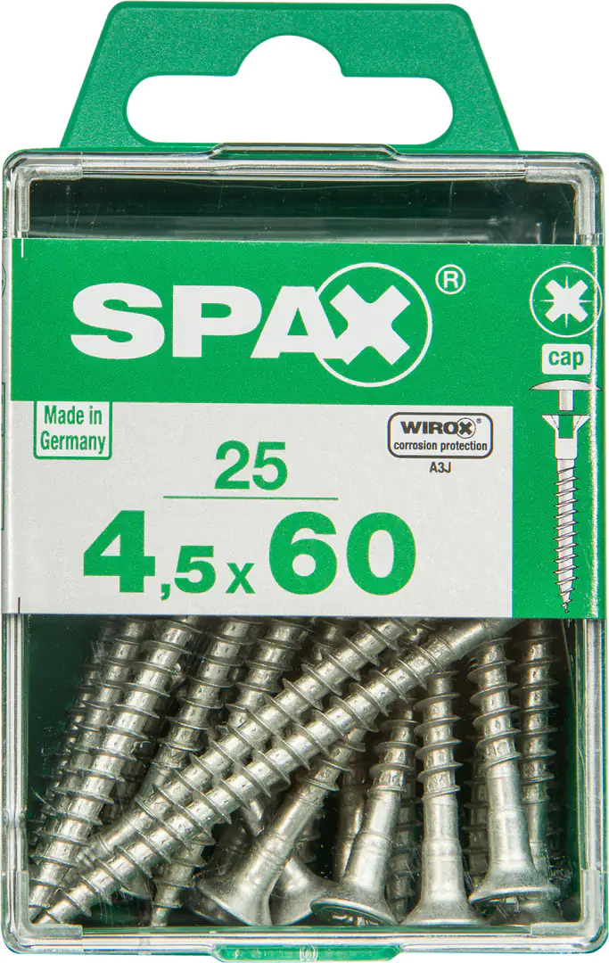 Spax Universalschrauben 4.5 x 60 mm PZ 2 - 25 Stk.