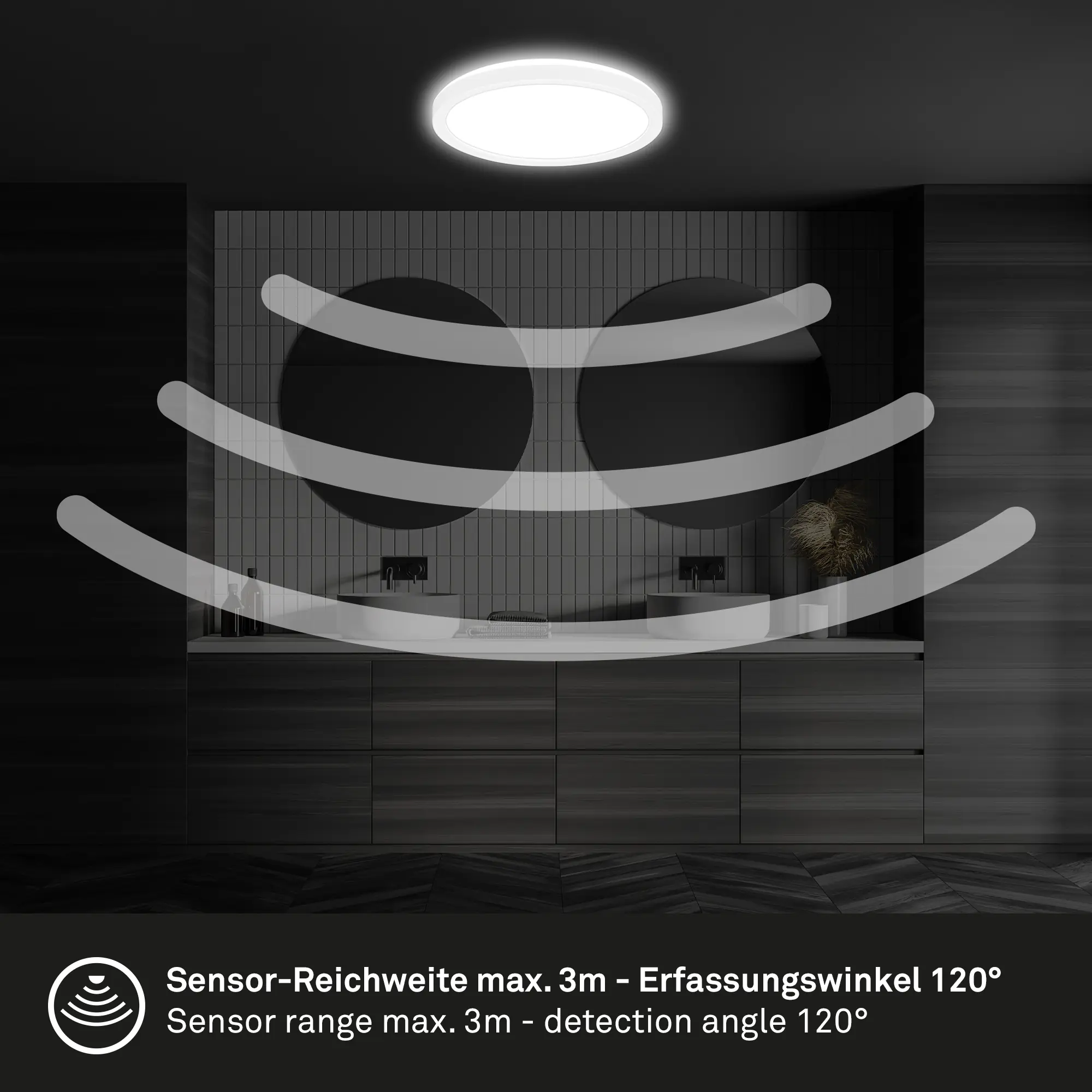 Briloner LED Deckenlampe Move 16W Ø 24 cm weiß Bewegungssensor neutralweiß Briloner LED Deckenlampe Move 16W Ø 24 cm weiß Bewegungssensor neutralweiß