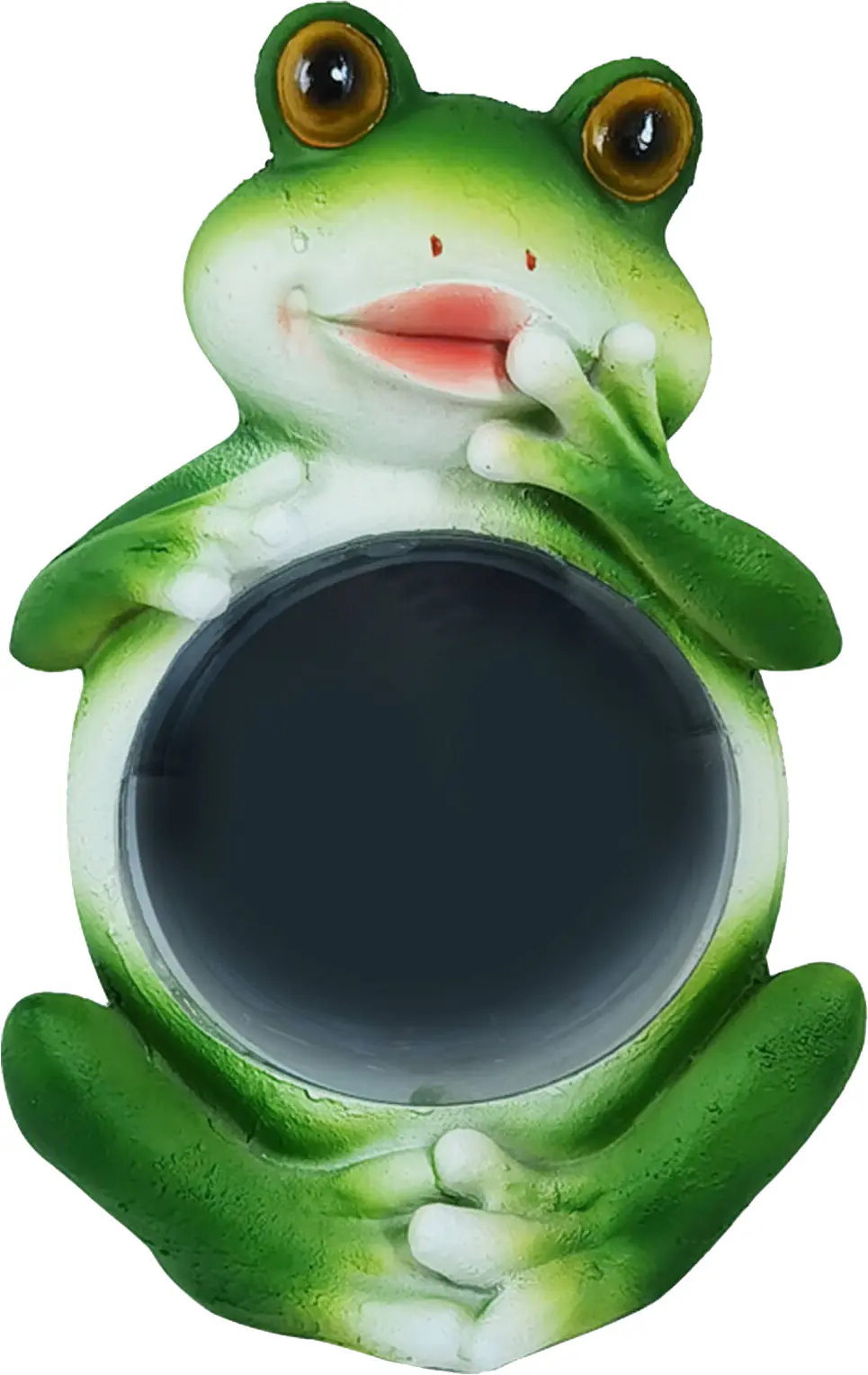 LED Solarleuchte Frosch mit Dämmerungssensor grün