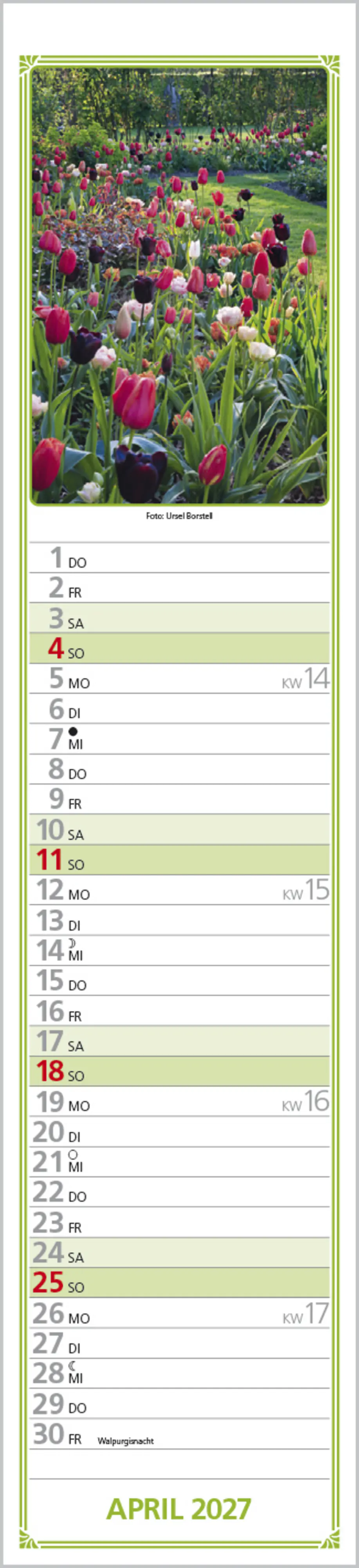 Korsch Kalender Rudis Gartenplaner 2027