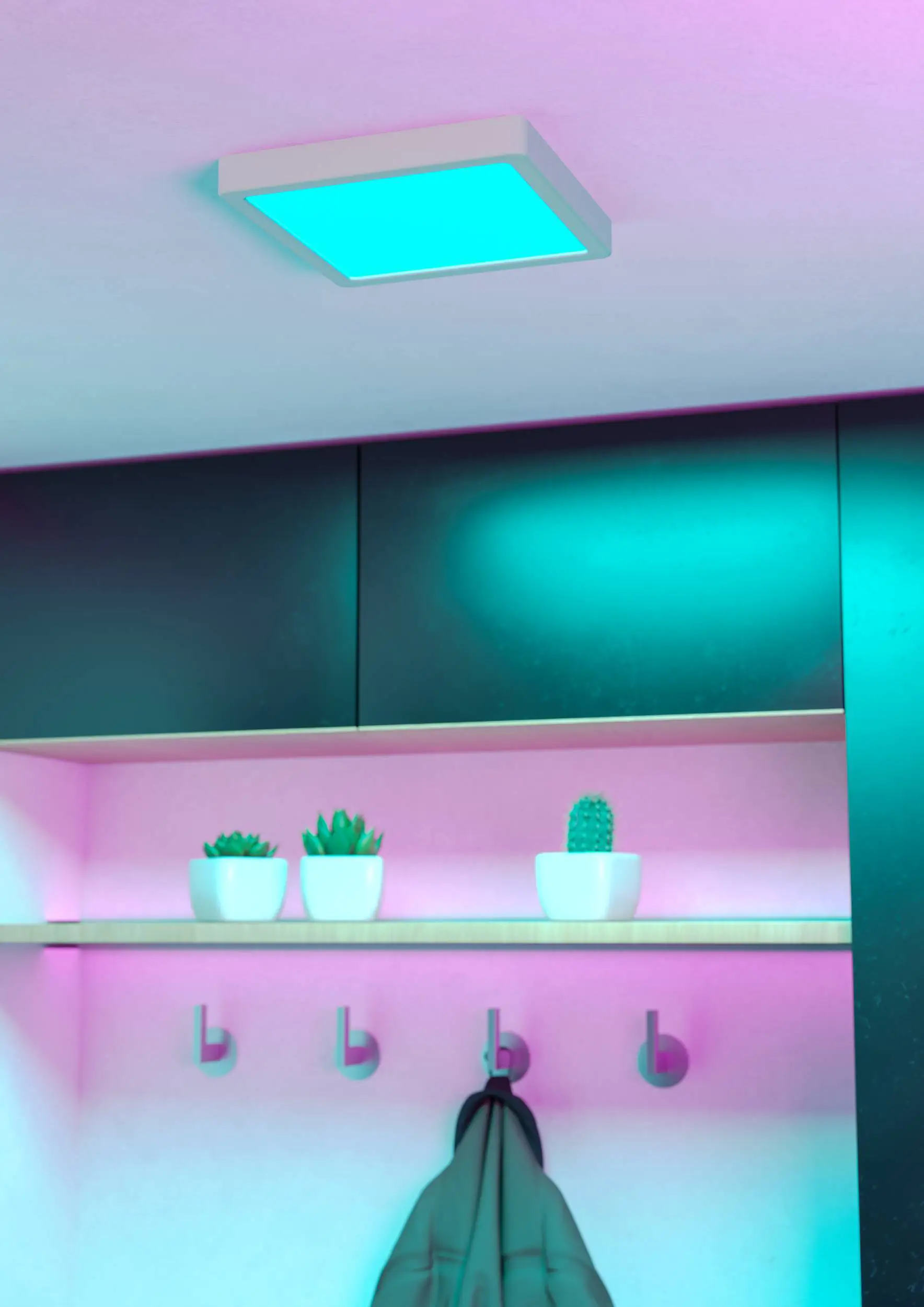 Eglo LED Deckenleuchte Fueva 6-Z weiß 22 x 22 cm RGB dimmbar