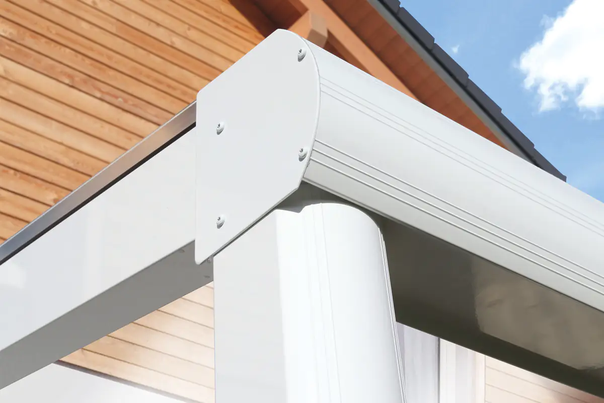 SKAN HOLZ Terrassenüberdachung Modena 541 x 257 cm Aluminium Weiß