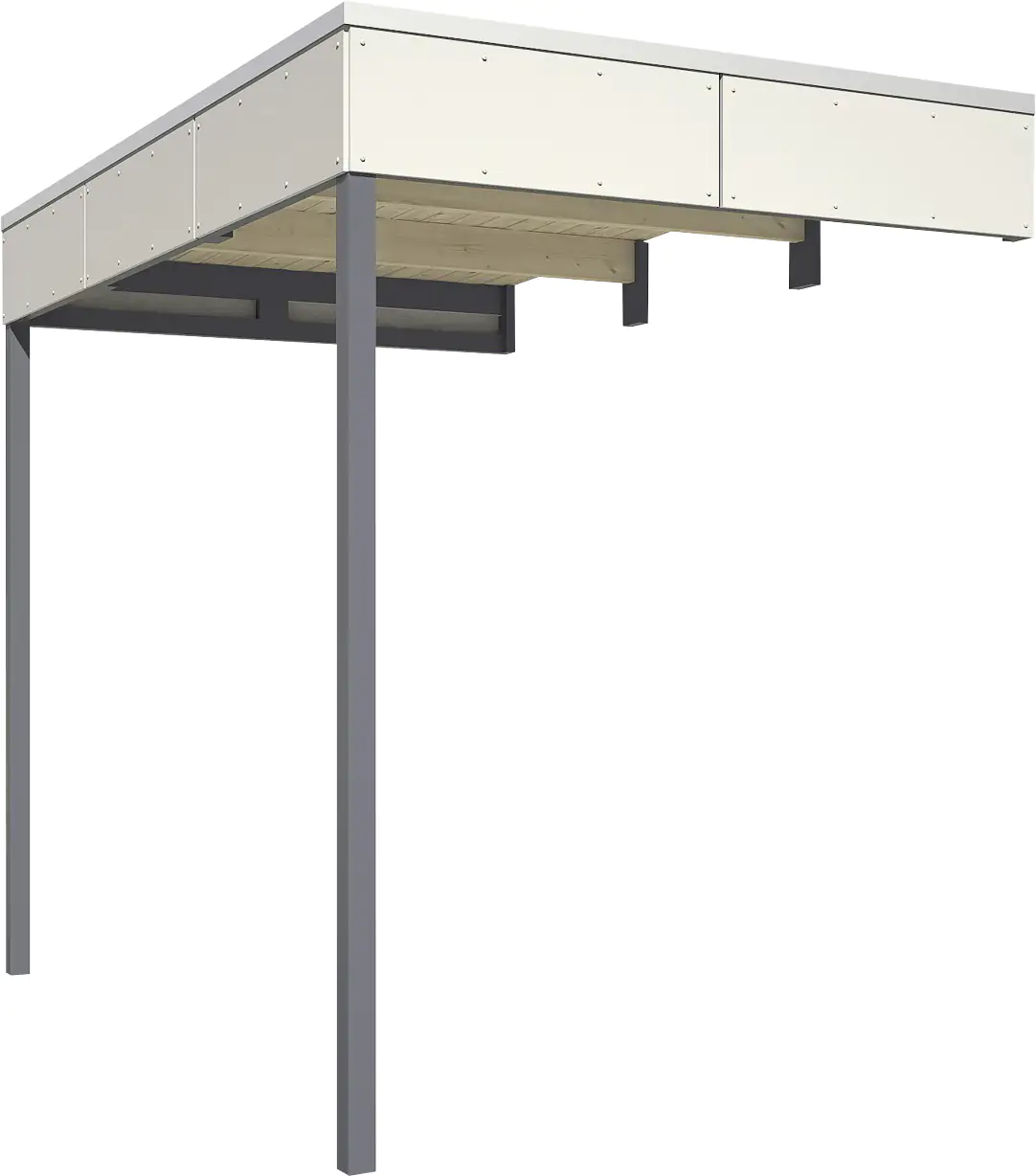 SKAN HOLZ Seitliche Überdachung für CrossCube 168 x 253 cm Gr. 3+4 Telegrau SKAN HOLZ Seitliche Überdachung für CrossCube 168 x 253 cm Gr. 3+4 Telegrau