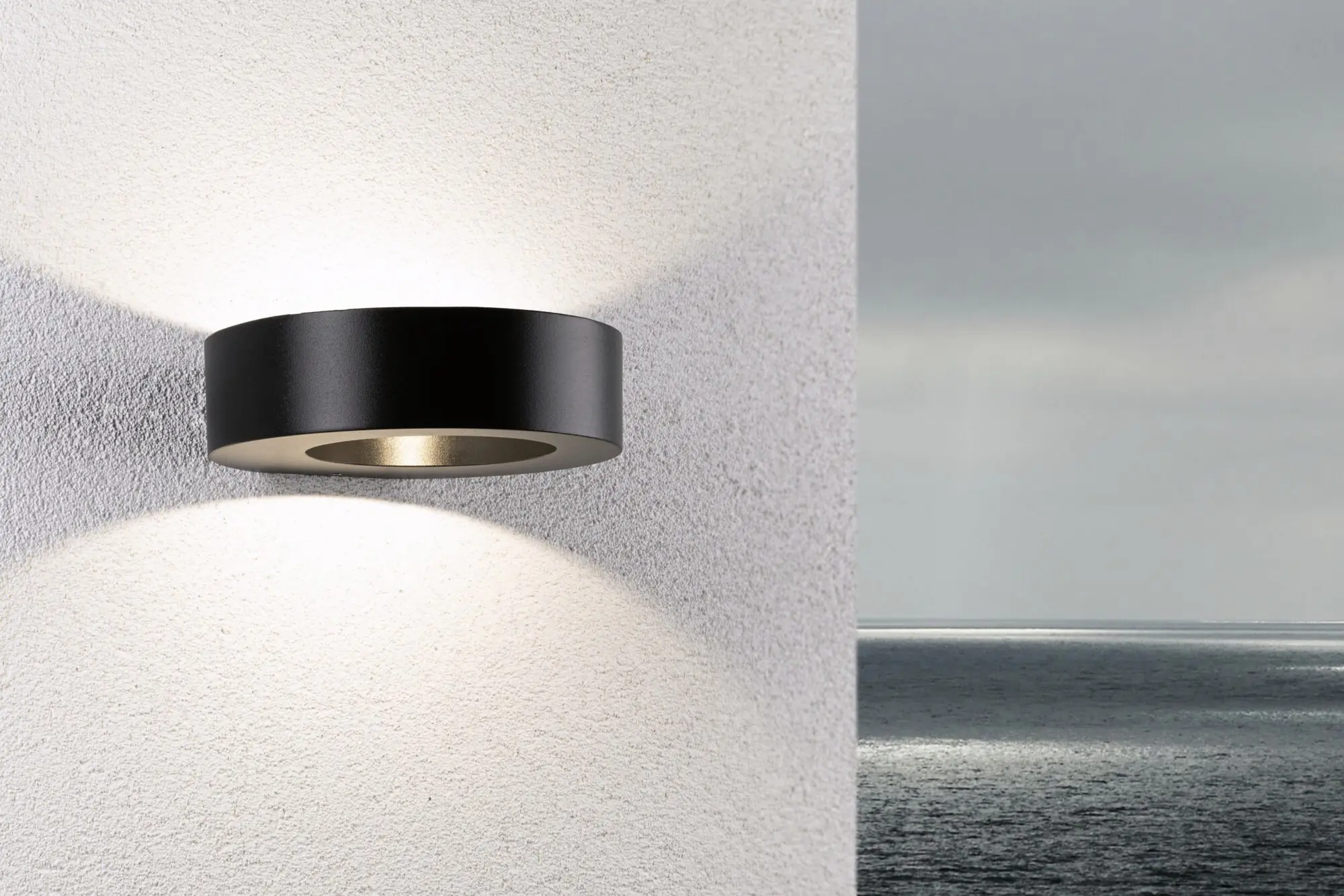 Paulmann LED Außen-Wandleuchte Renga anthrazit 18,1 x 5 cm warmweiß