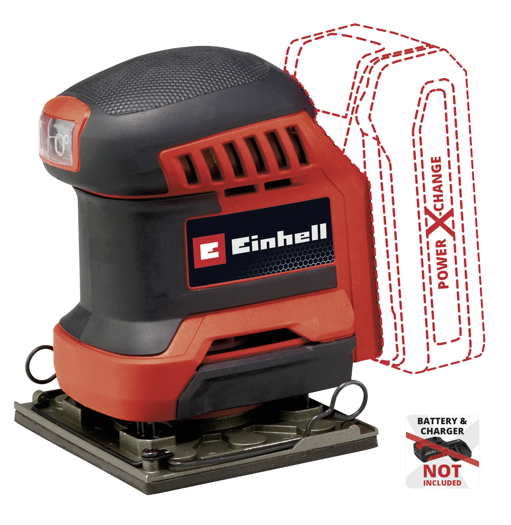 Einhell Expert Akku-Faustschleifer TE-OS 18/113 Li Solo