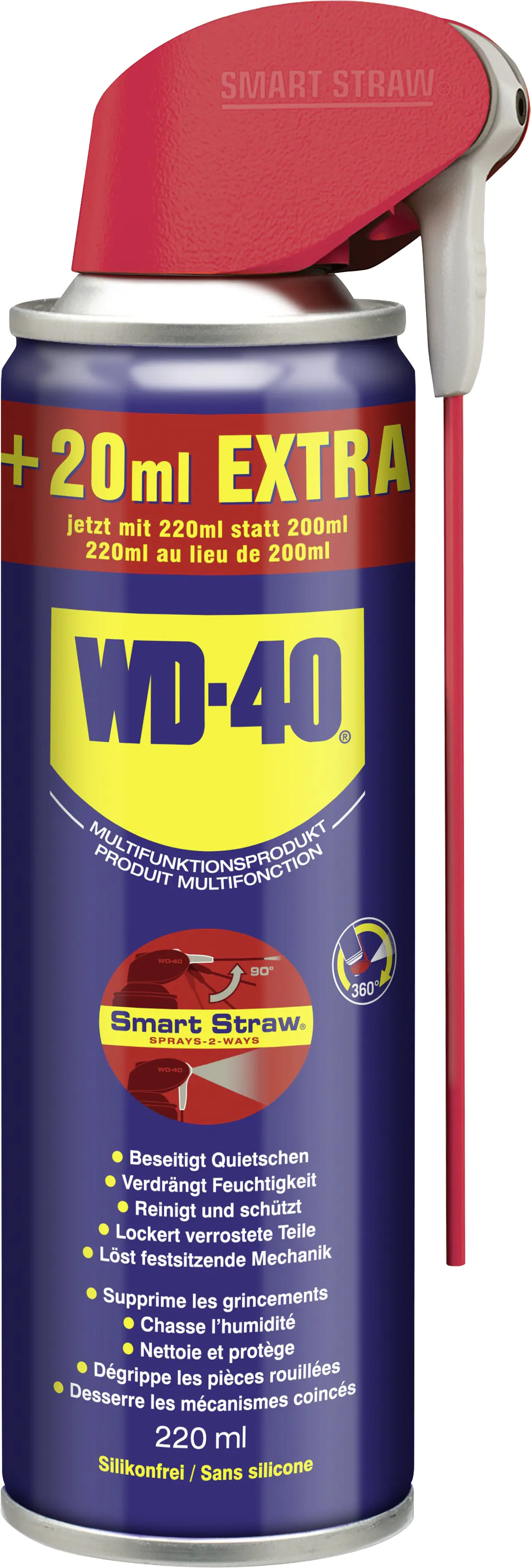 WD40 Multifunktionsprodukt Smart Straw 200+20ml WD40 Multifunktionsprodukt Smart Straw 200+20ml