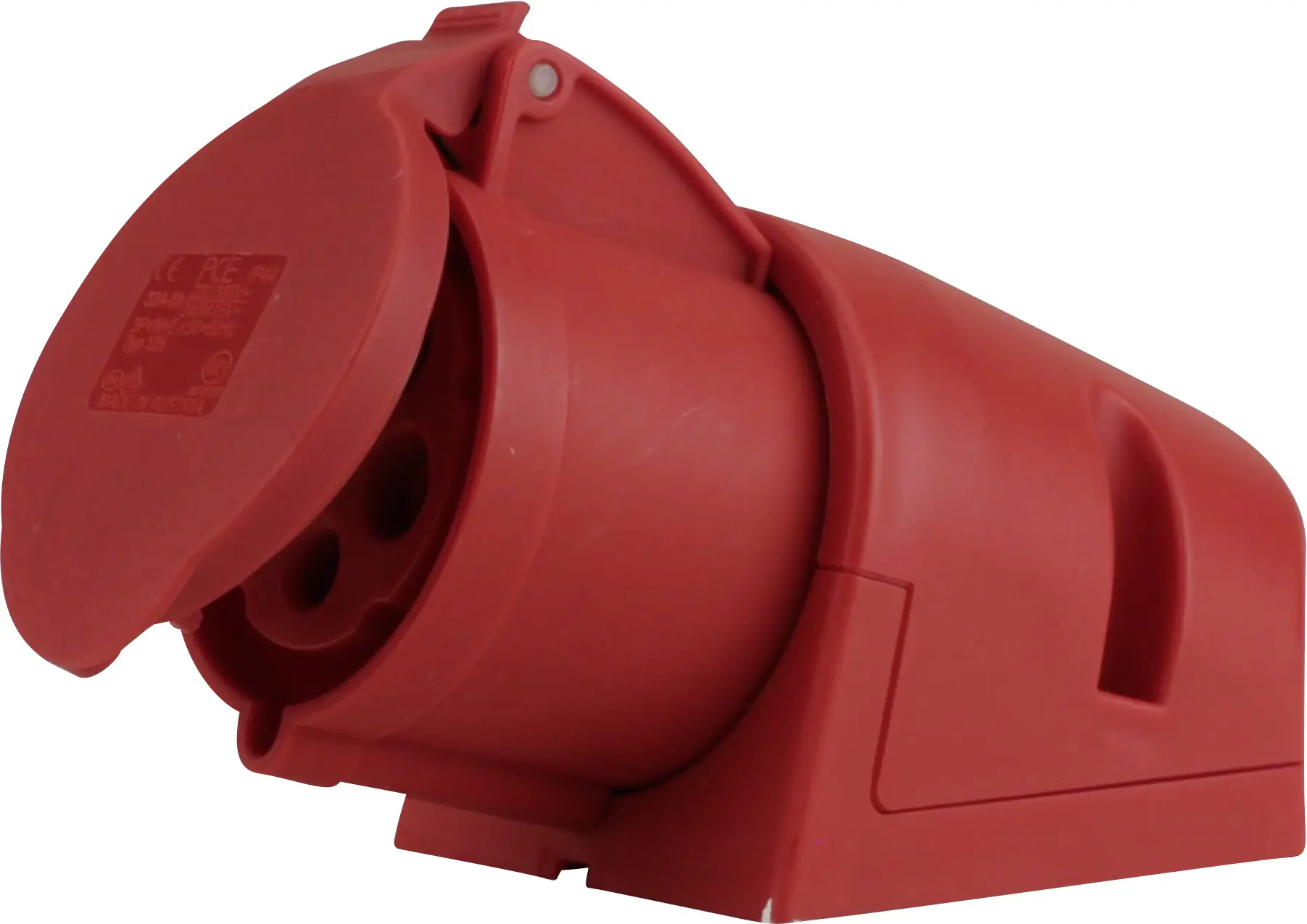 PCE CEE-Wandsteckdose 5-polig 32A rot PCE CEE-Wandsteckdose 5-polig 32A rot