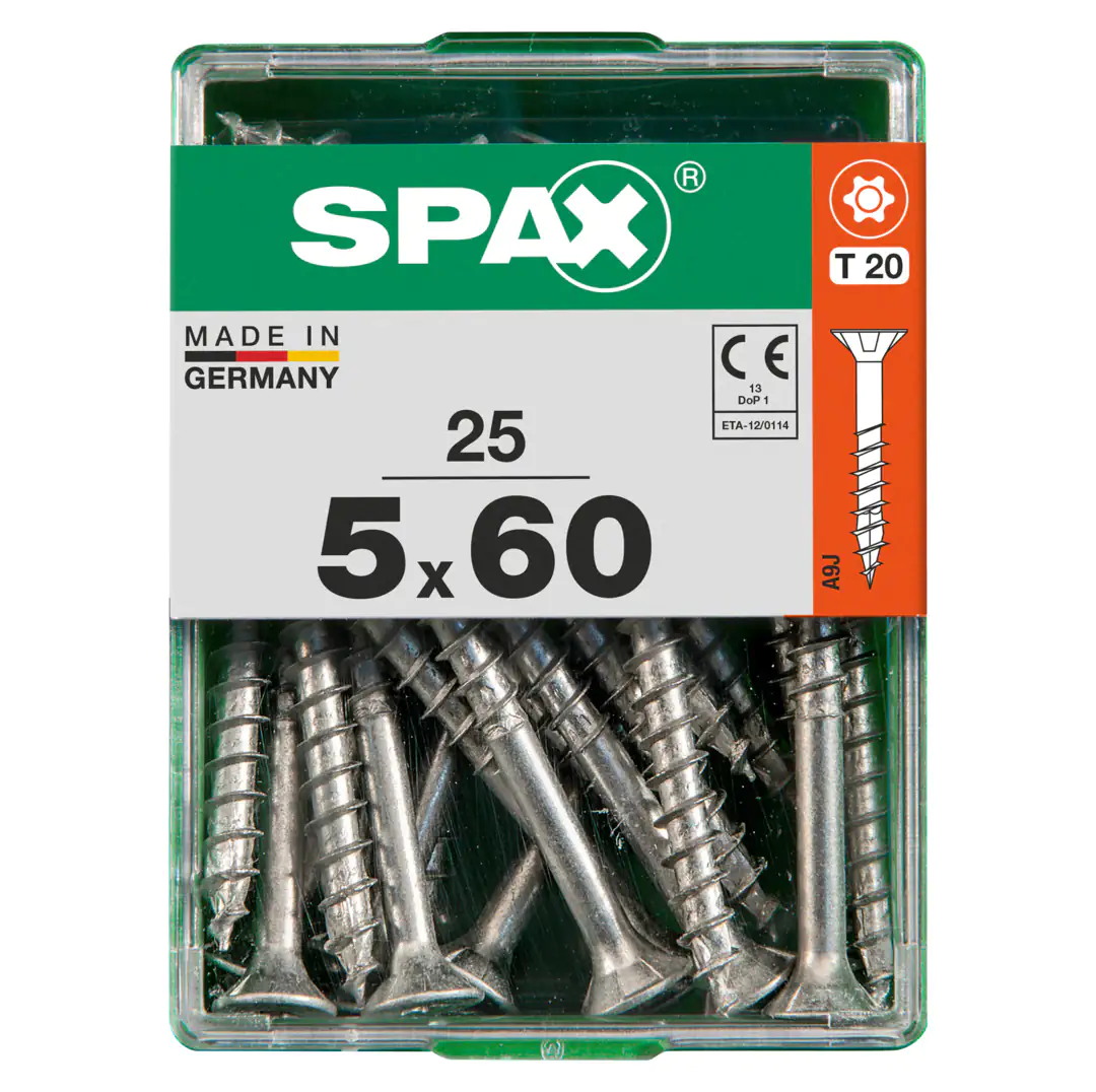 Spax Universalschrauben 5.0 x 60 mm TX 20 - 25 Stk.