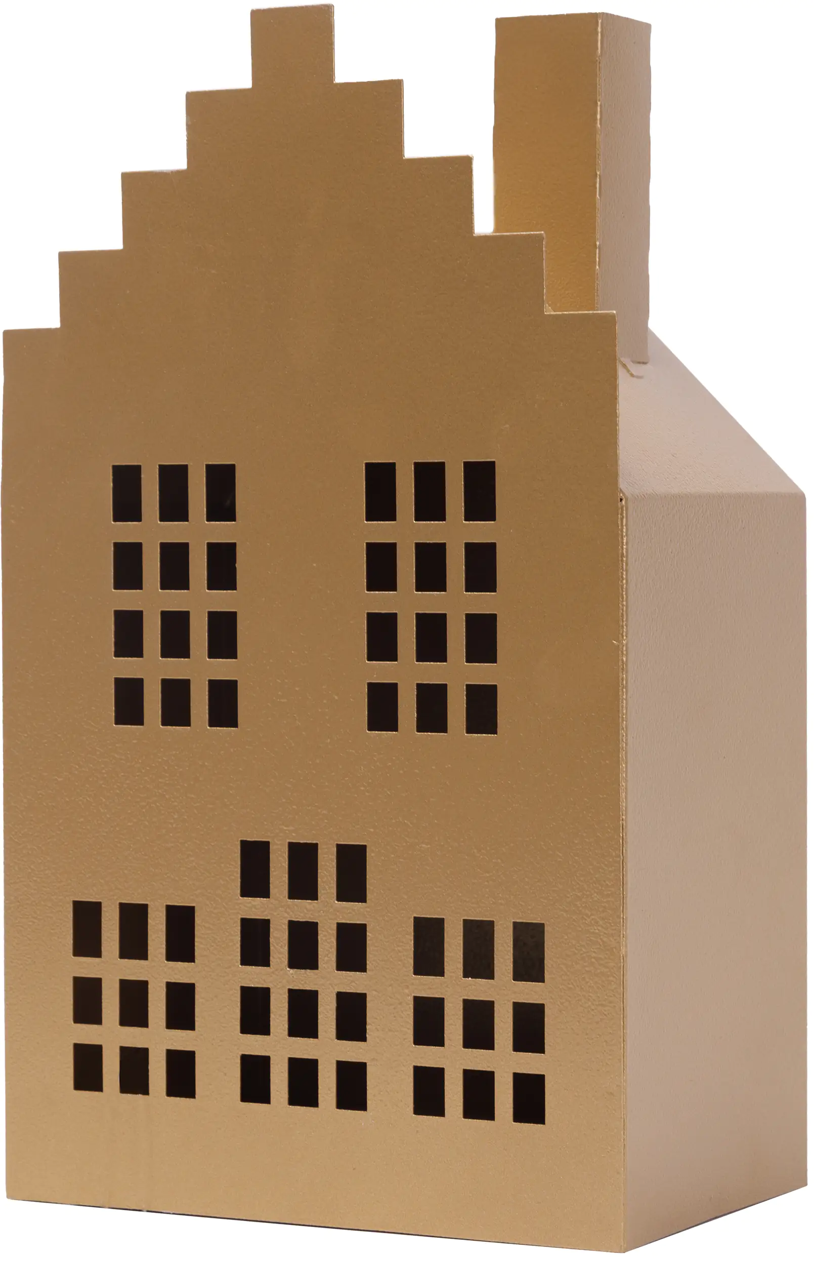 TrendLine Windlicht Metall Haus 26 x 15 cm gold TrendLine Windlicht Metall Haus 26 x 15 cm gold