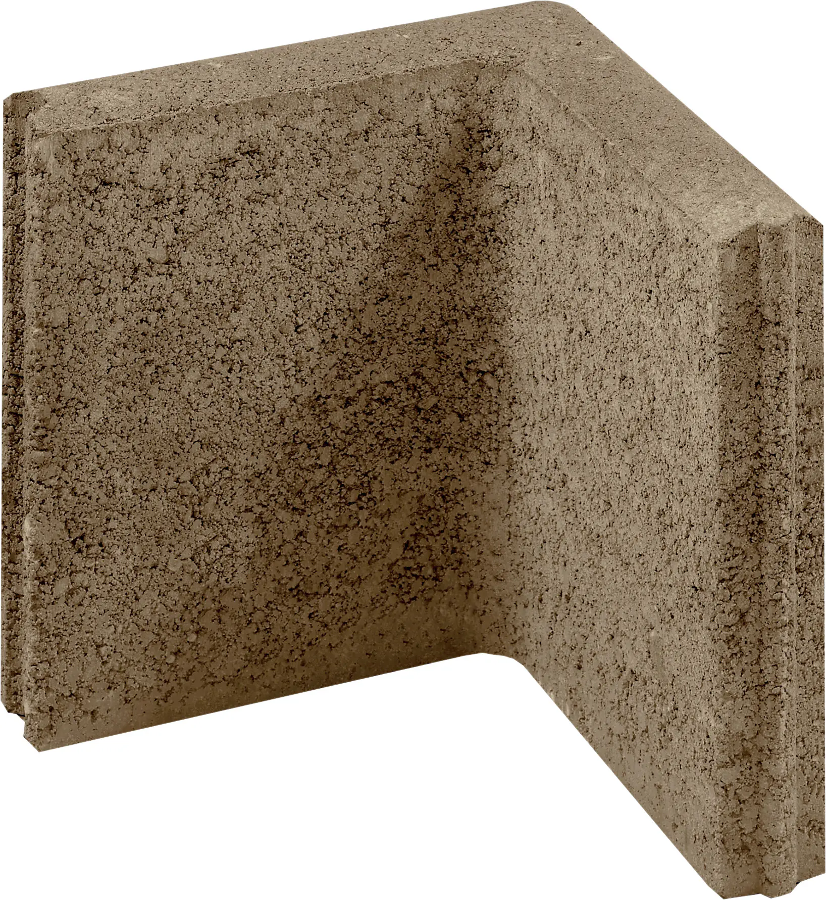 Kann Randstein Ecke mit Nut- und Feder 25 x 25 x 5 cm braun Kann Randstein Ecke mit Nut- und Feder 25 x 25 x 5 cm braun