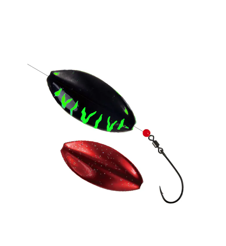 Paladin Angelköder Rotor Trout Tracker 2,9 g UV schwarz/grün/rot 