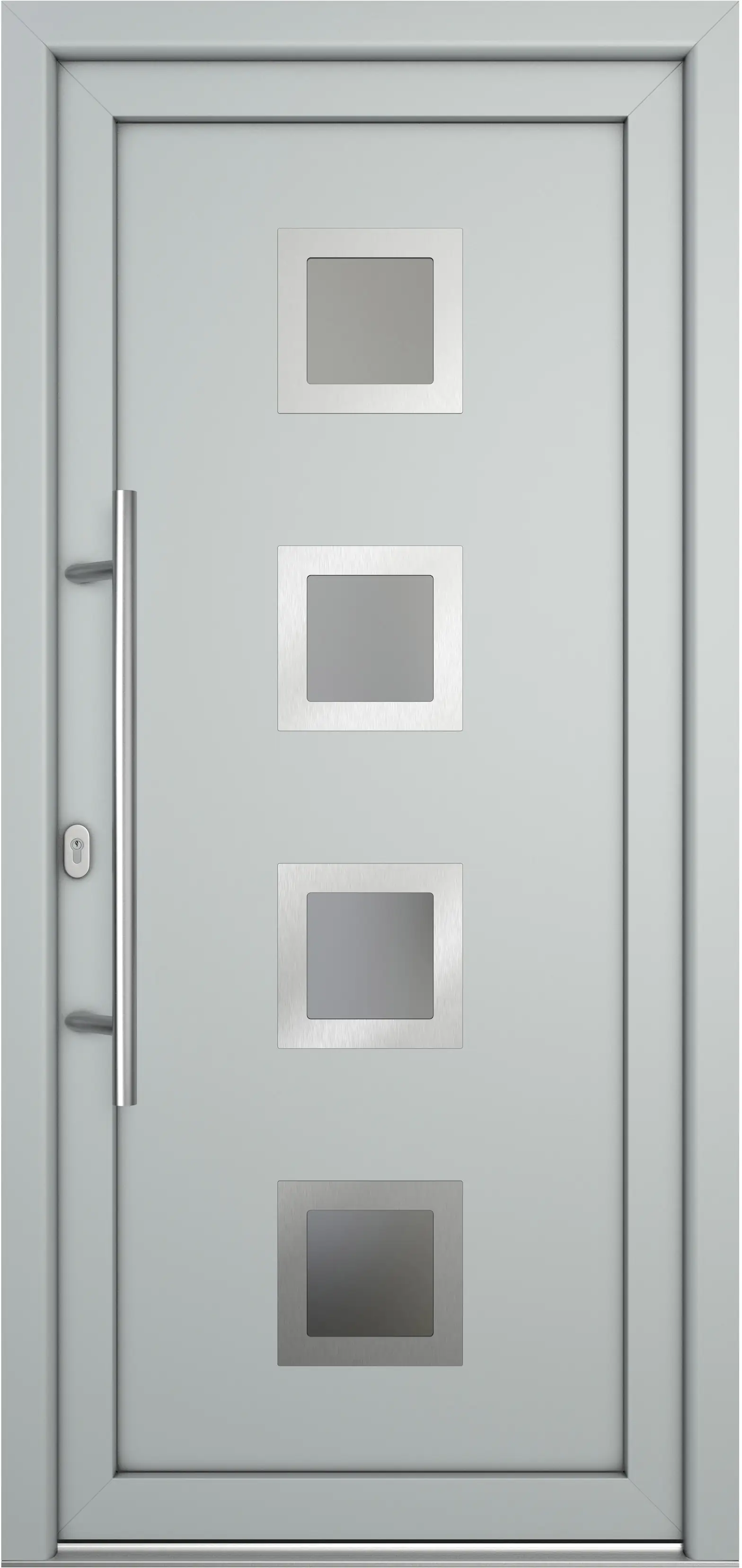Meeth Haustür Signum Pro PVC Modell 84 88 x 200 cm DIN Links weiß/lichtgrau Meeth Haustür Signum Pro PVC Modell 84 88 x 200 cm DIN Links weiß/lichtgrau