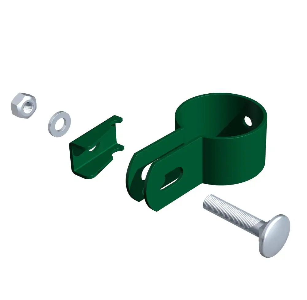 Alberts Endschelle für Pfosten Ø 34 mm grün