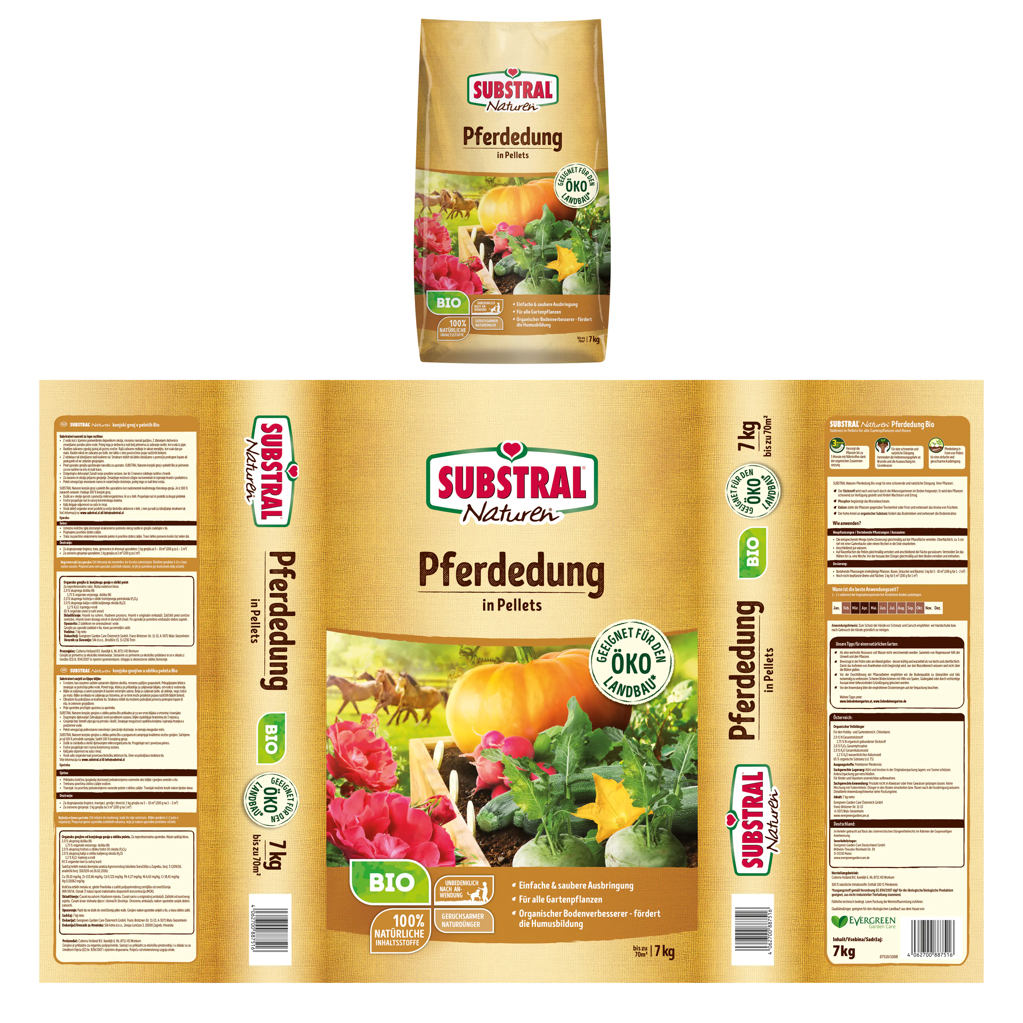 Substral Naturen Pferdedung Bio 7 kg