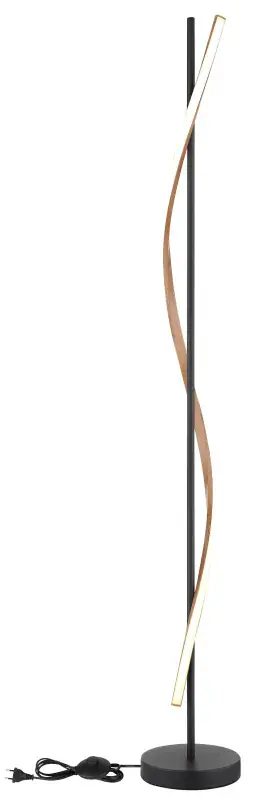 Globo Stehleuchte Watkins 150,7 cm schwarz warmweiß