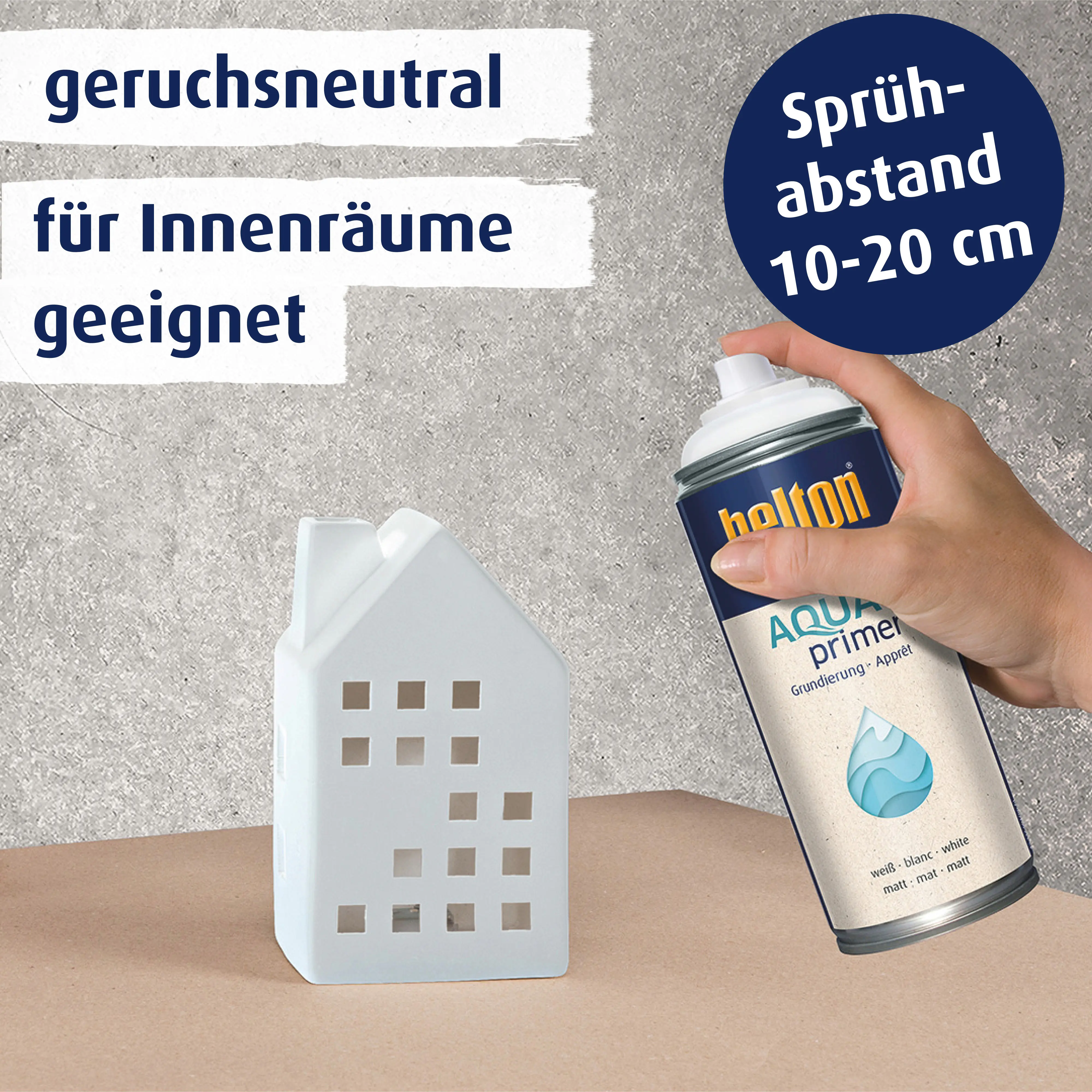 belton free Lackspray AQUAprimer Grundierung 400 ml weiß matt