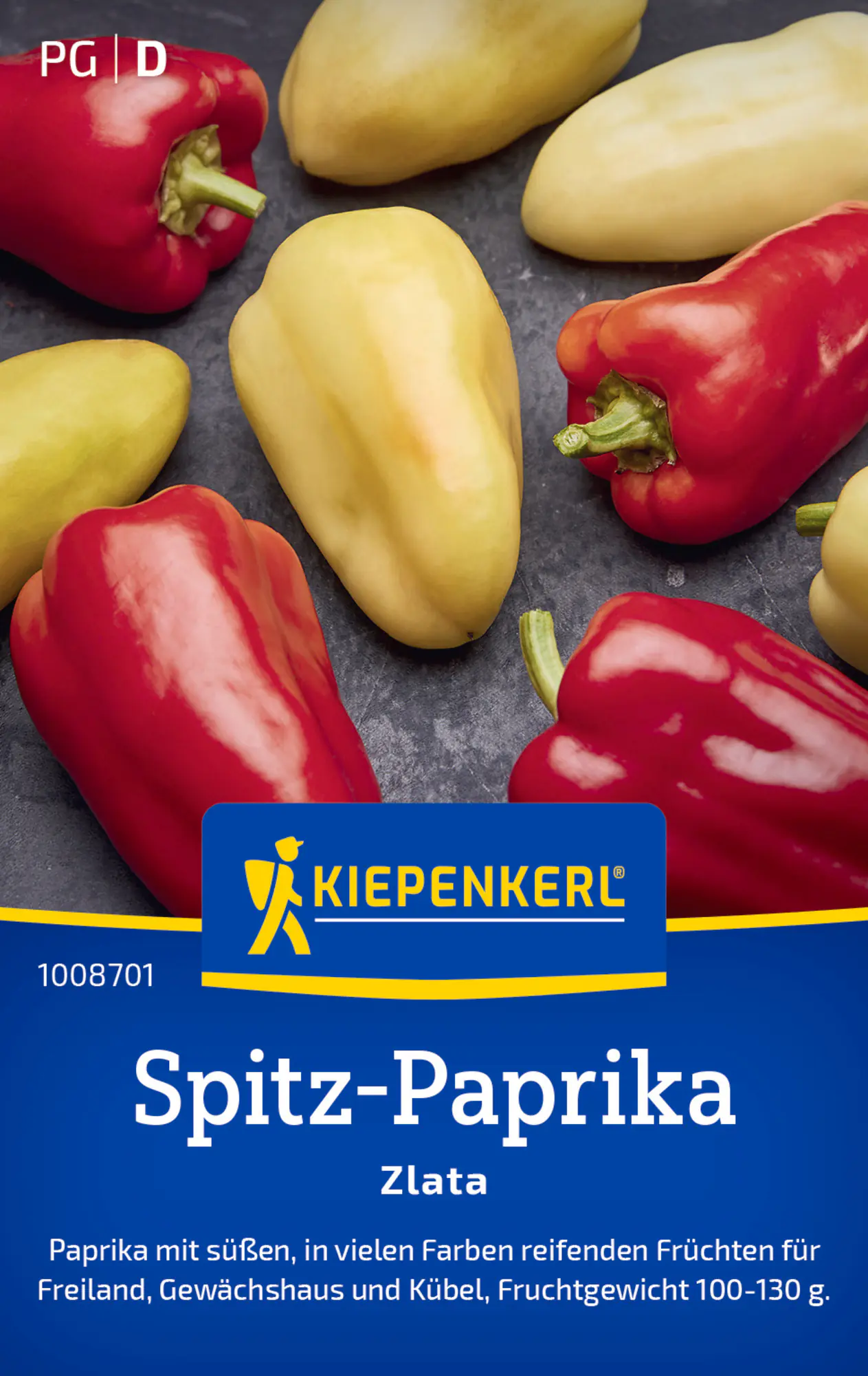 Kiepenkerl Saatgut Spitz-Paprika Zlata für ca. 40 Pflanzen