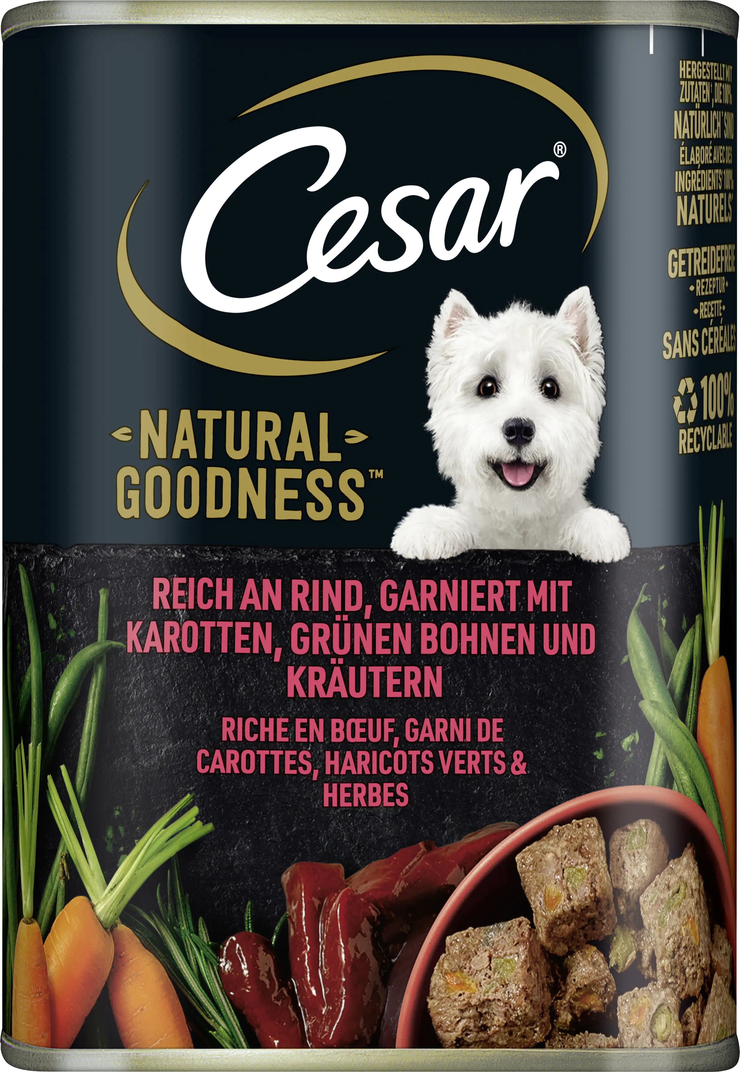 Cesar Natural Goodness Adult mit Rind Hundefutter 400 g Cesar Natural Goodness Adult mit Rind Hundefutter 400 g