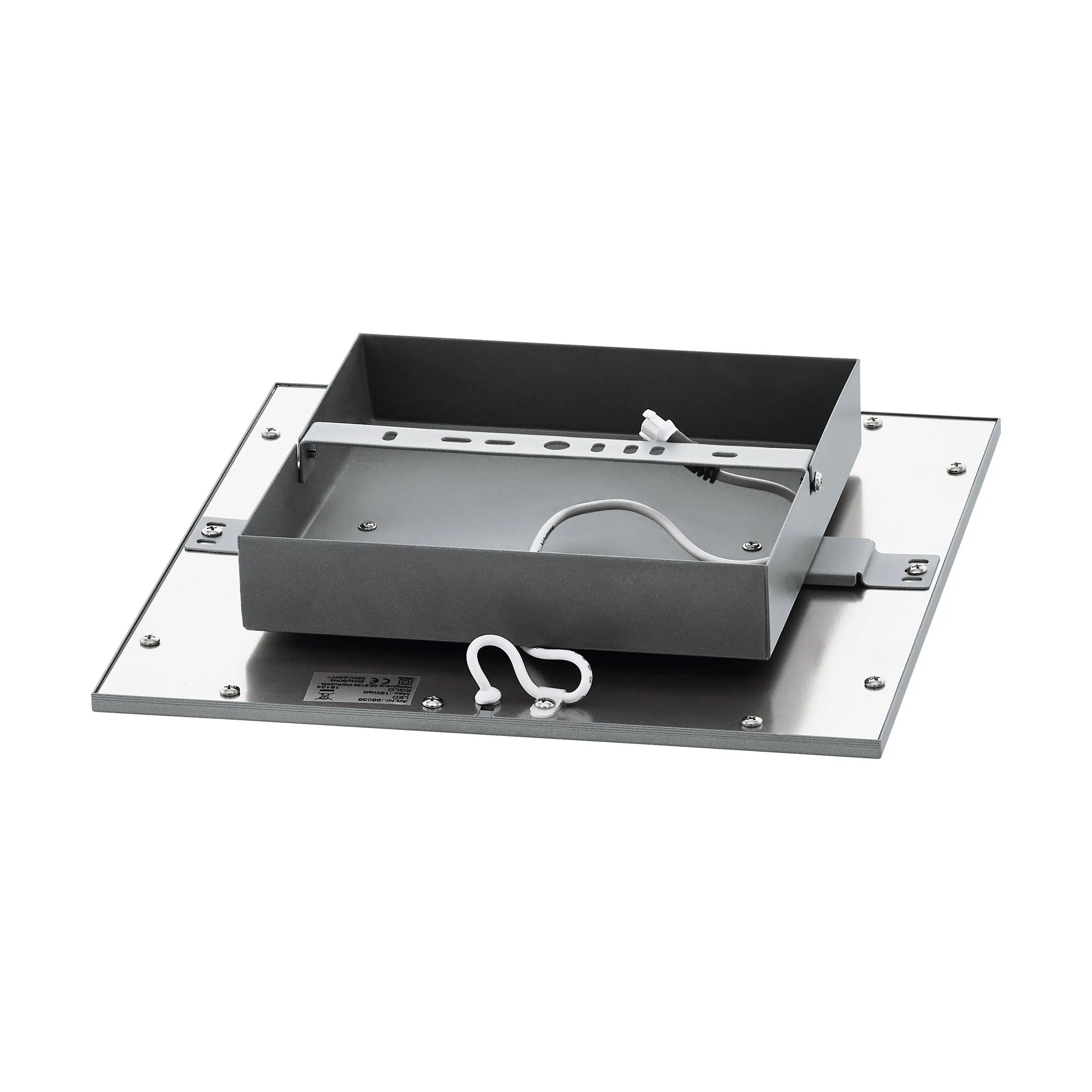 Eglo LED Deckenleuchte Salobrena 2 grau 30 x 30 cm neutralweiß dimmbar