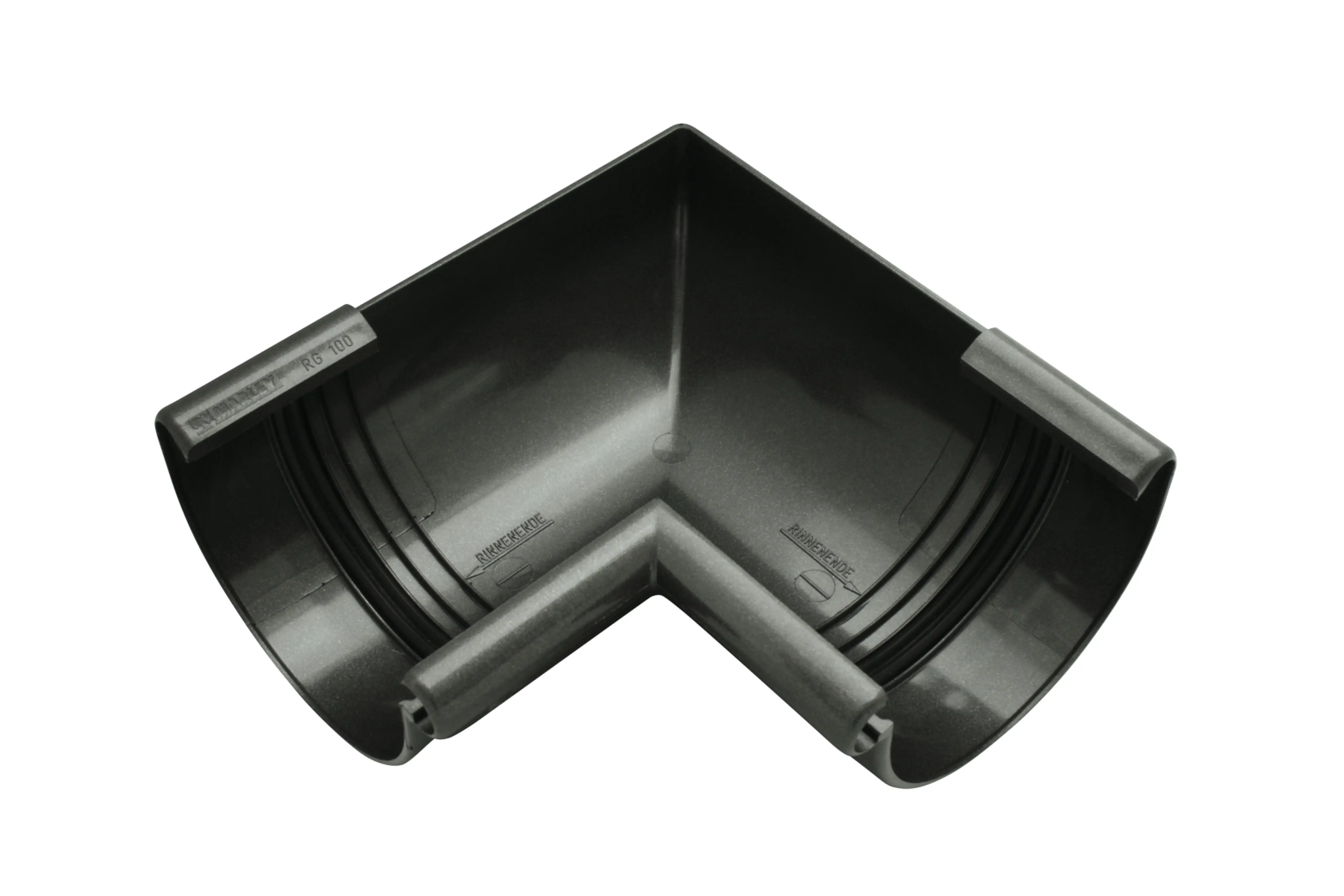 Innenecke 90° Eckstück innen RG 100, Anthrazit-Metallic