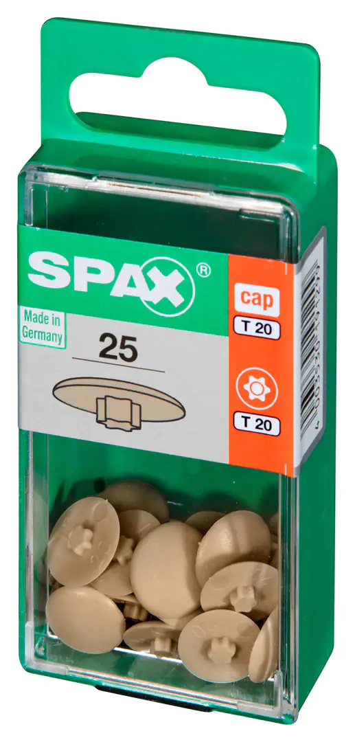 Spax Abdeckkappen beige zum stecken - 25 Stk. Spax Abdeckkappen beige zum stecken - 25 Stk.