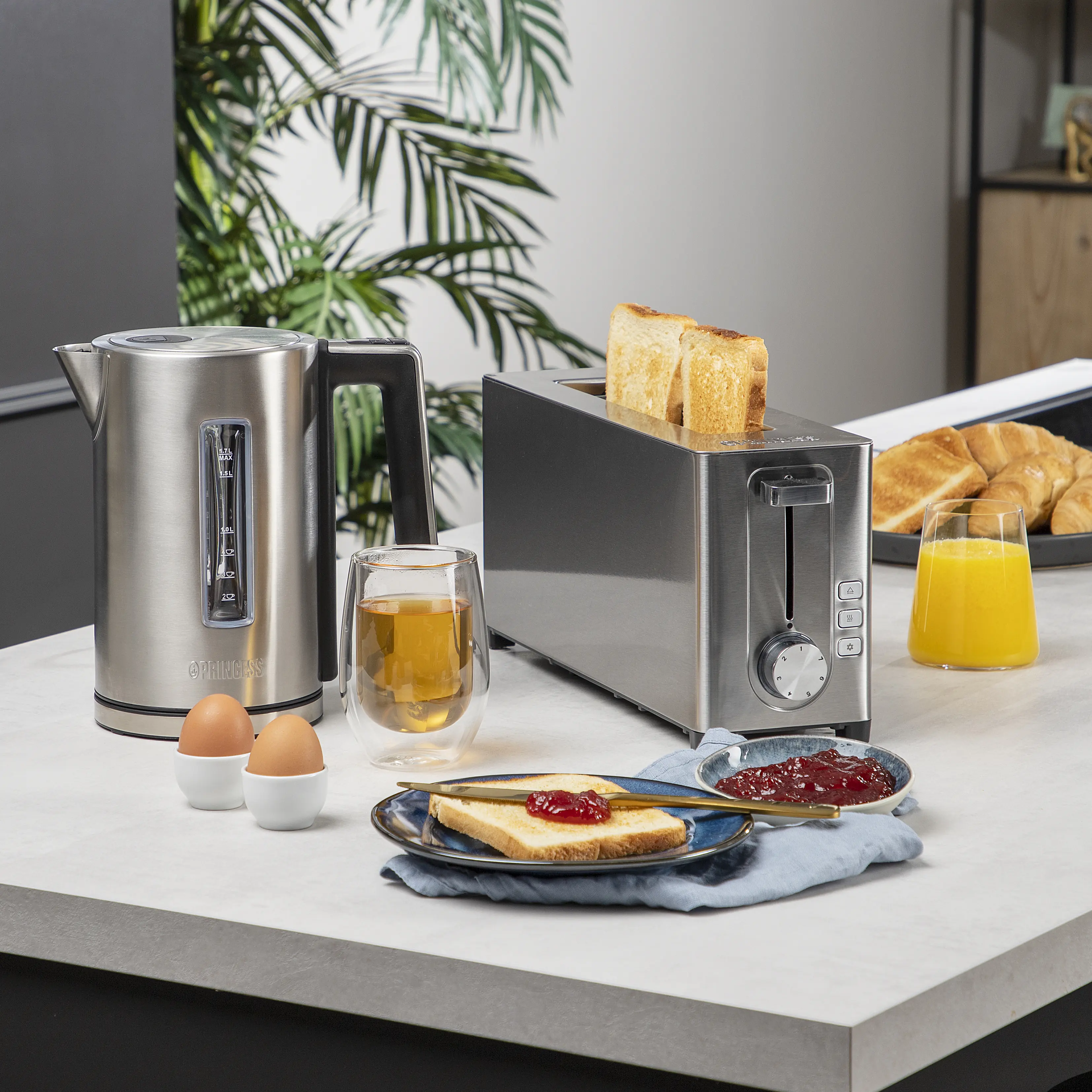 Princess Toaster, 1050 Watt, 2 Scheiben, edelstahl Princess Toaster, 1050 Watt, 2 Scheiben, edelstahl