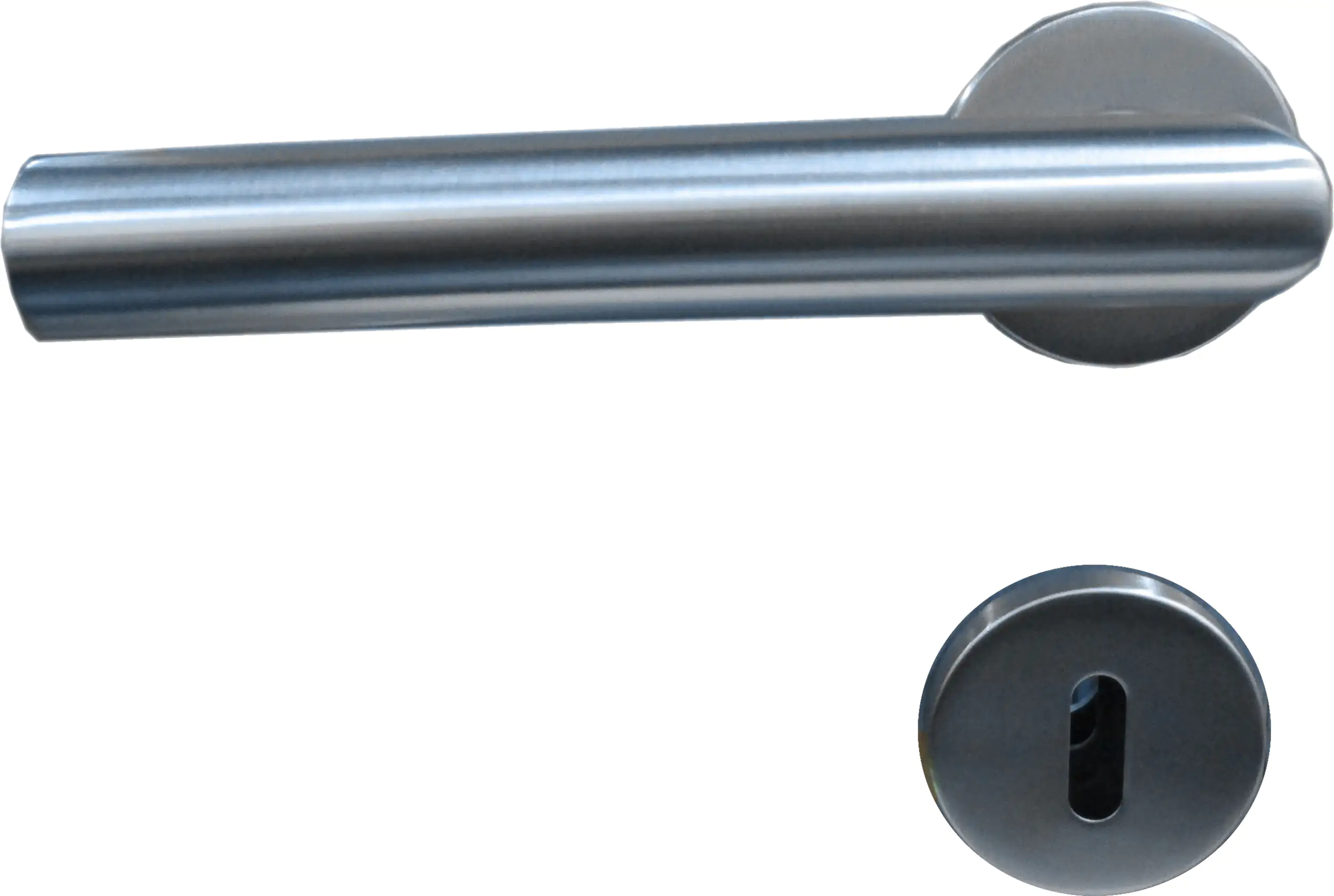 2077631450144 TrendLine BB-Rosettengarnitur Edelstahl Ø 5 cm rund gerader Griff