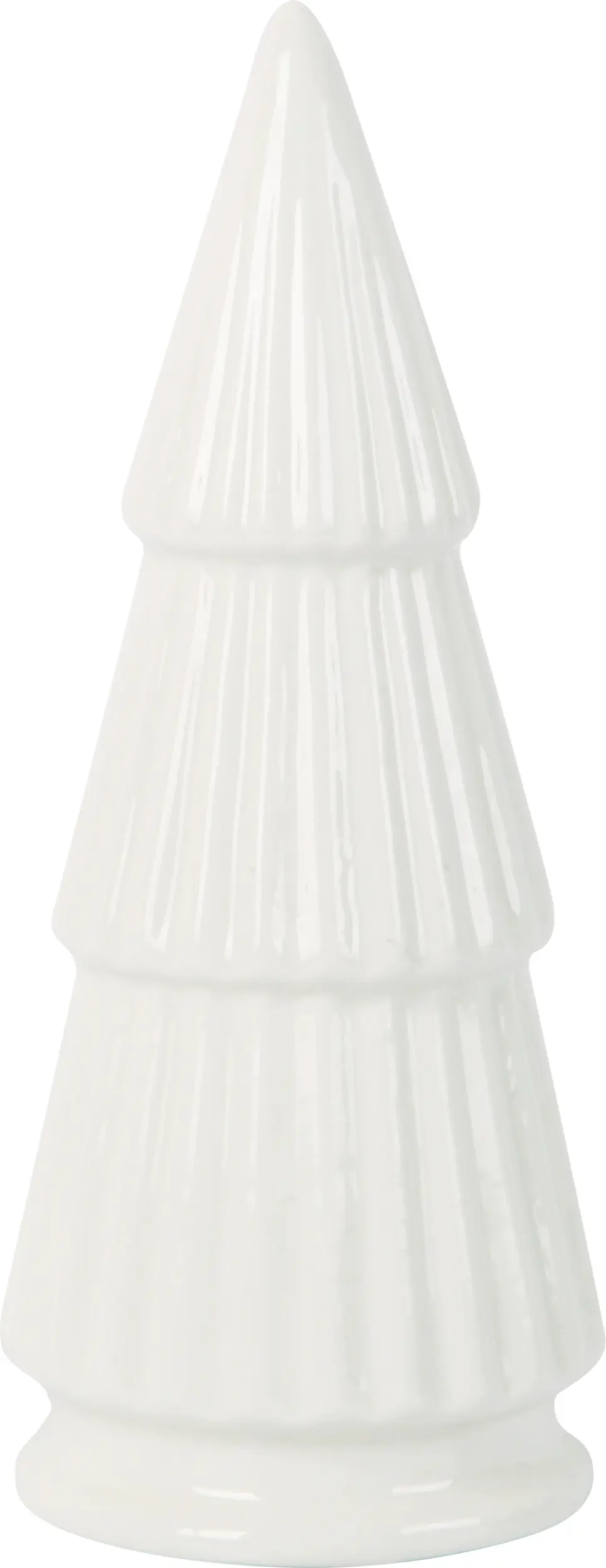 Dekofigur Baum Keramik 17 x 7 cm weiß