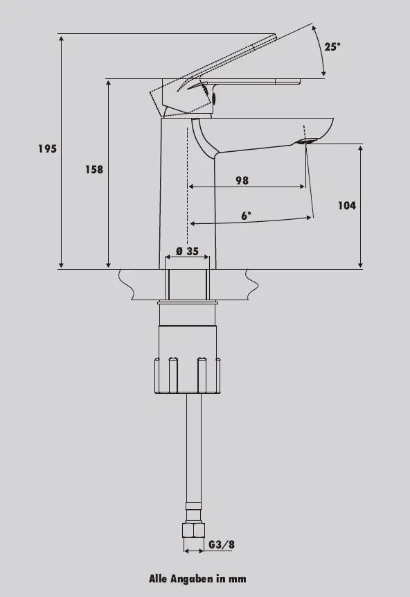 Primaster Waschtischarmatur Prag verchromt wassersparend