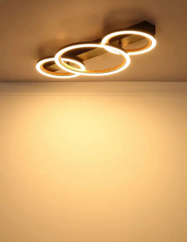 Globo Deckenleuchte Dakari I 58 x 30 cm L x B schwarz warmweiß