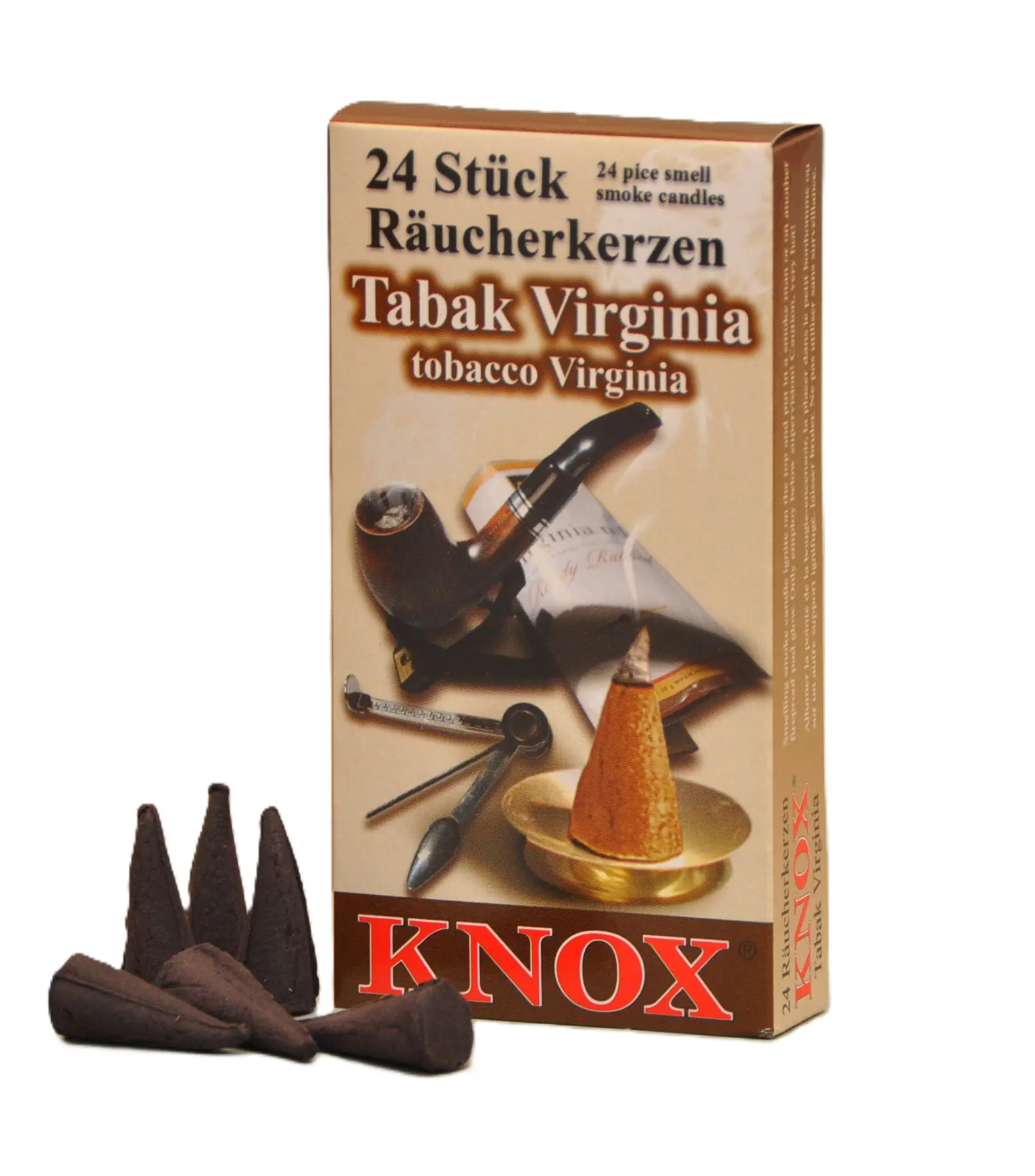 Knox Räucherkerzen - Tabak Virginia 24 Stück