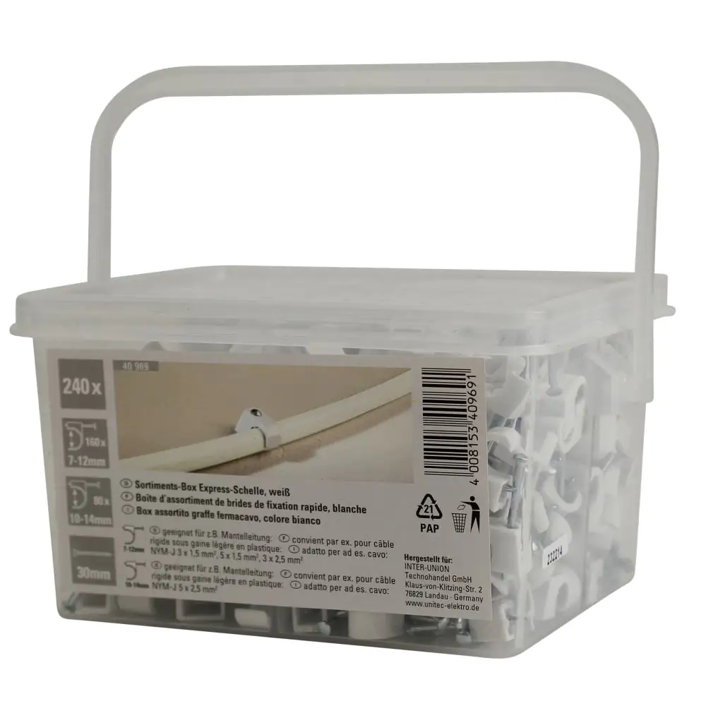 Expressschellen-Box weiß 240-teilig