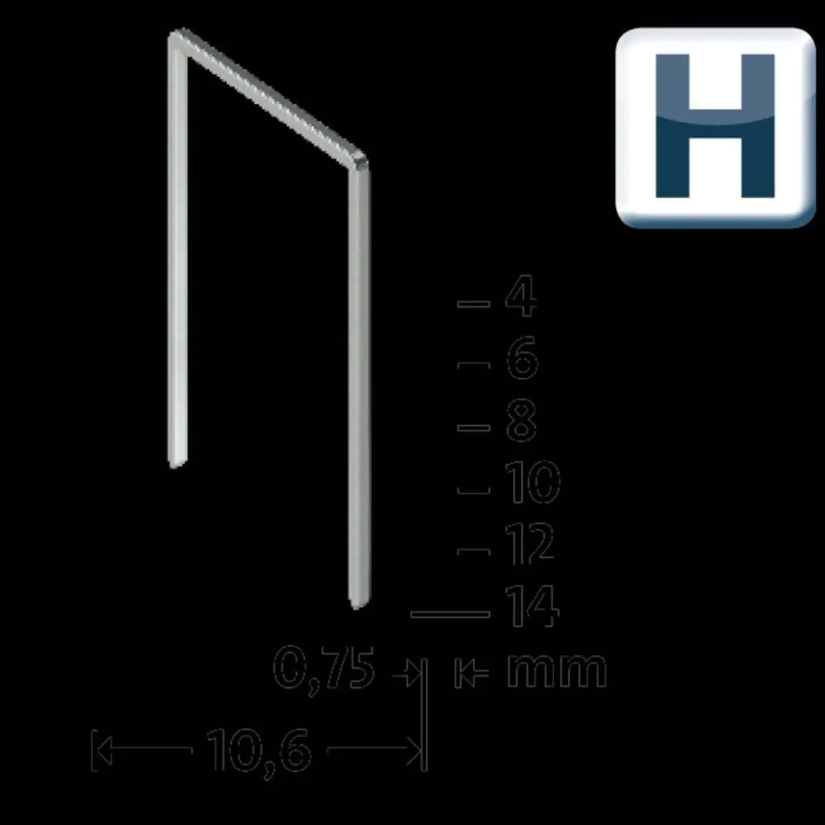4009729002148_11 Novus Tackerklammer Typ H 37 4 mm 2000 Stück Hammertacker Feindrahtklammer