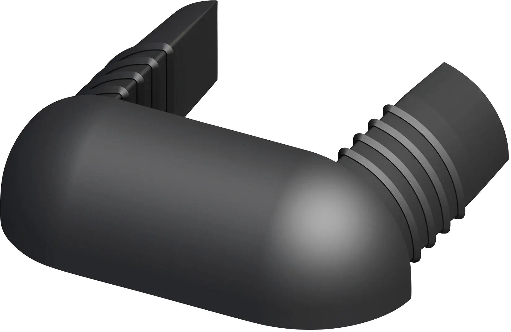 coaxis®-Abschlusskappe, schmal 27.5 x 11 x 5.3 mm (Kunststoff) schwarz