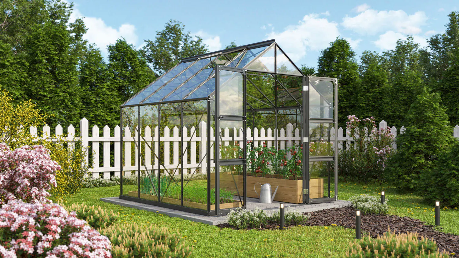 Vitavia Gewächshaus Domus 6700 257 x 261 cm 3 mm Sicherheitsglas