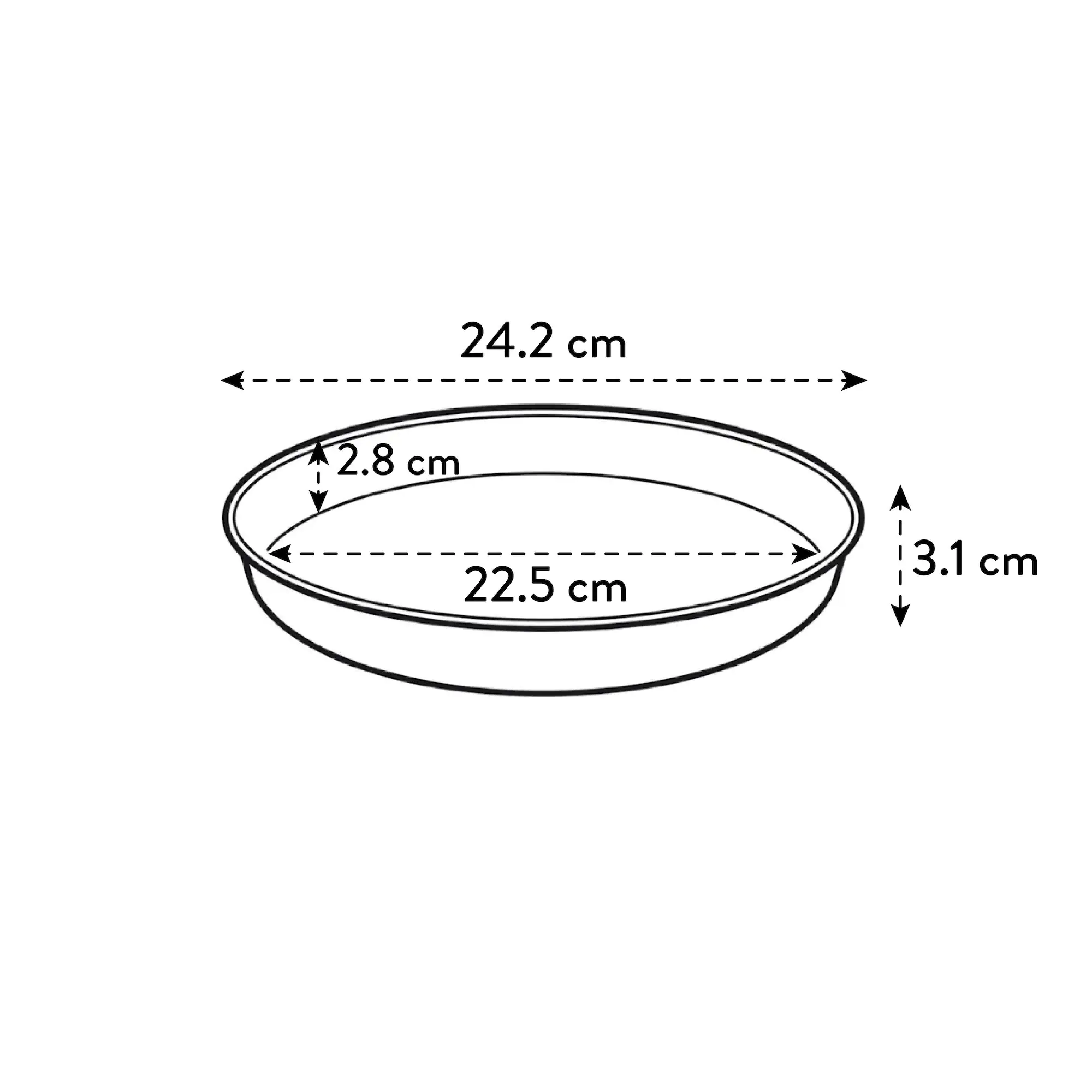 Elho Untersetzer Loft Urban Ø 24 cm terra Elho Untersetzer Loft Urban Ø 24 cm terra