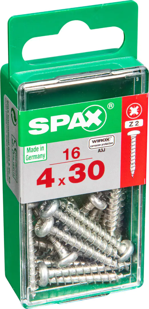 Spax Universalschrauben 4.0 x 30 mm TX 20 - 16 Stk.