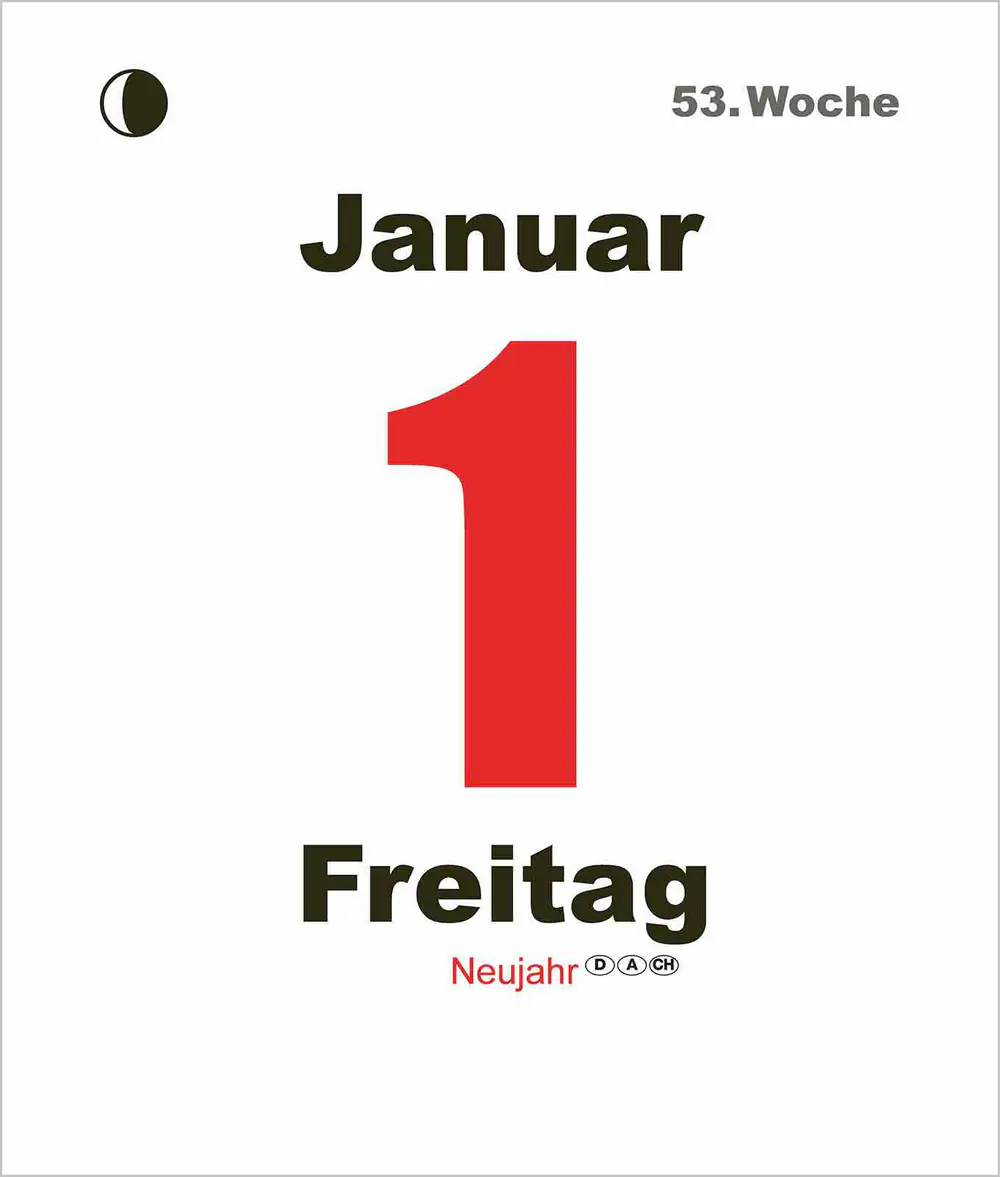 Korsch Kalender Tages-Abreißkalender Mini 2027 