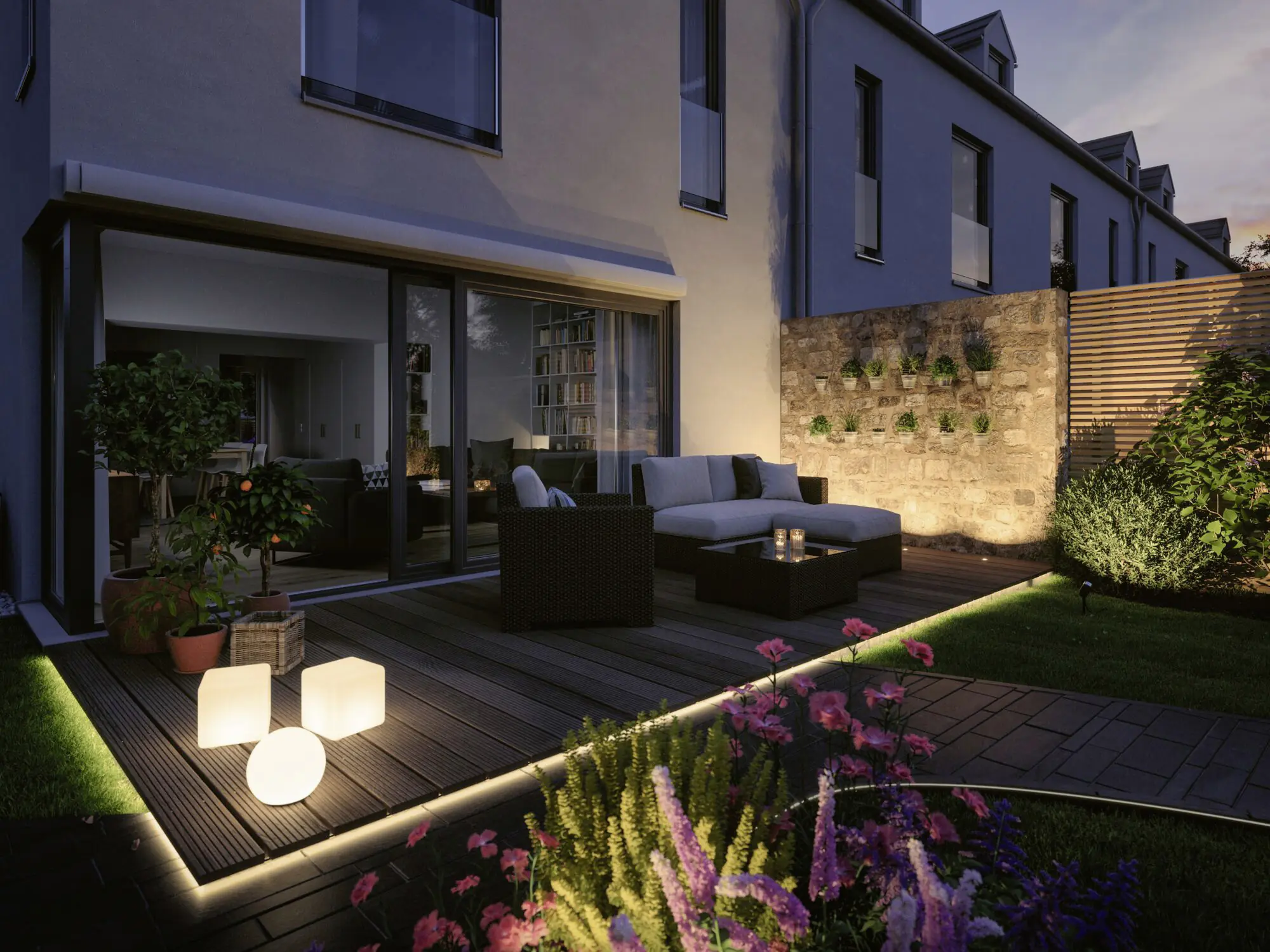 Paulmann Plug & Shine Neon Stripe Outdoor, 10 m, weiß, dimmbar, RGBW