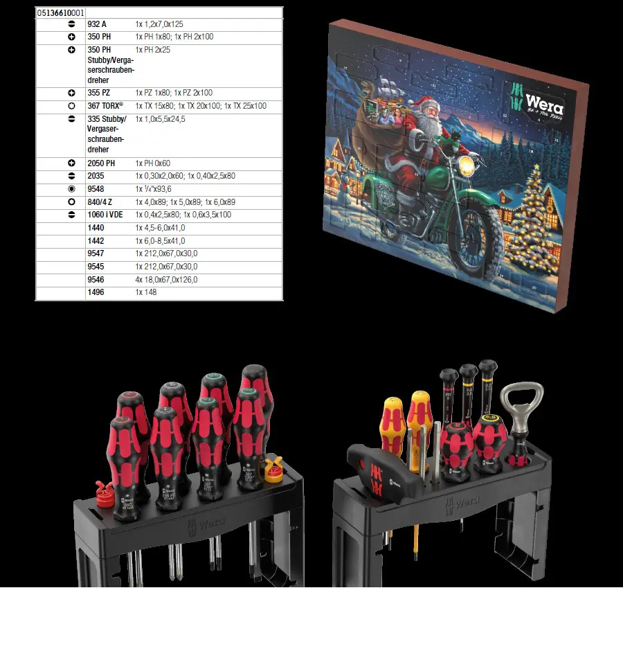 Wera Werkzeug-Adventskalender 2025 Wera Werkzeug-Adventskalender 2025